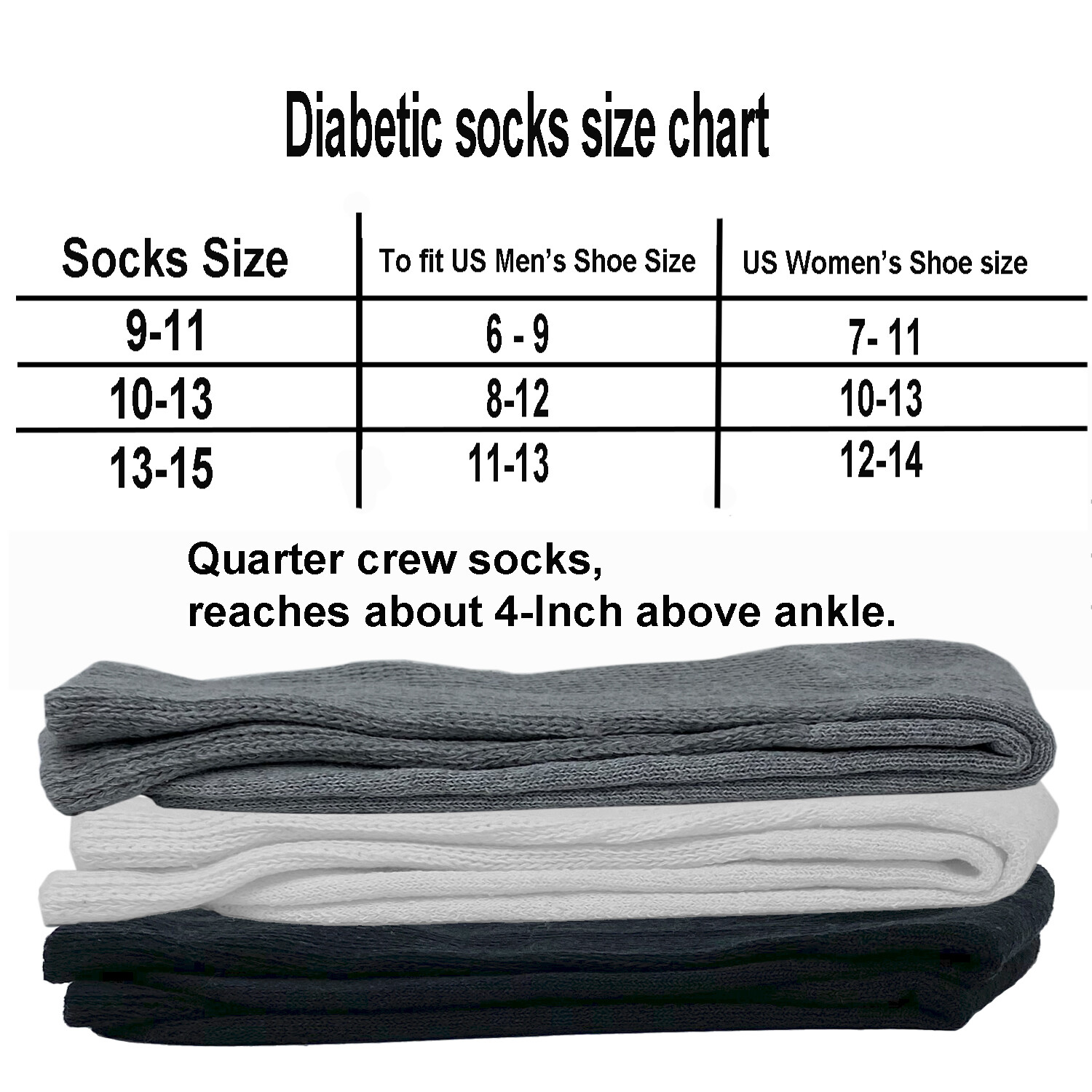 3-12 Pairs Lot For Men White Circulatory Diabetic Ankle Quarter Low Socks 9-15
