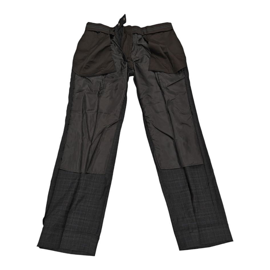 Banana Republic Slim Performance Dress Pant – Grey With Blue Stripes