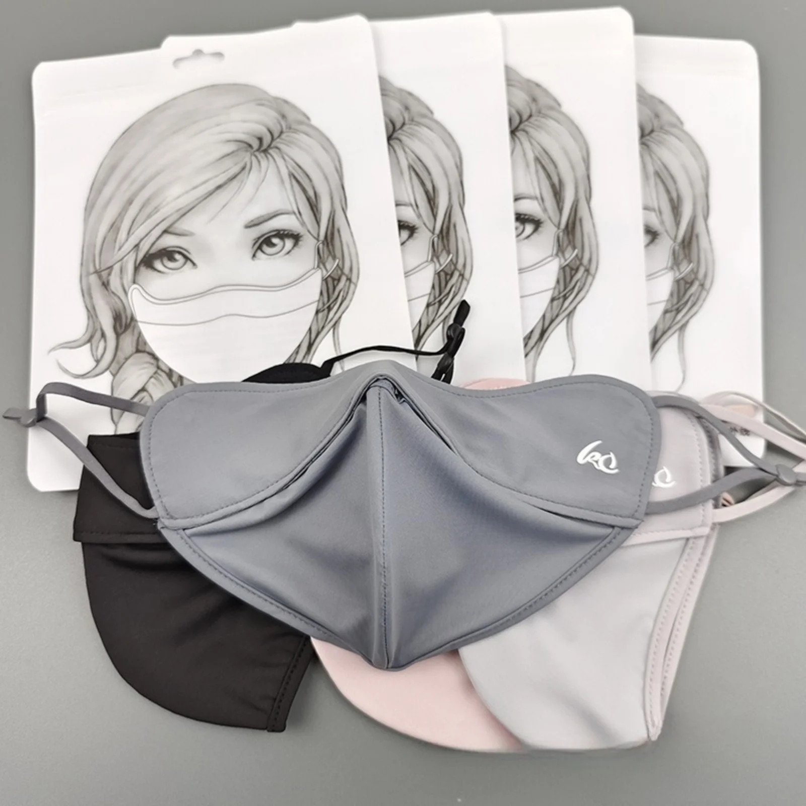 2025 NewThin Sunscreen Face Scarf Ice Silk Mask Summer Cover Veil Eye Protection