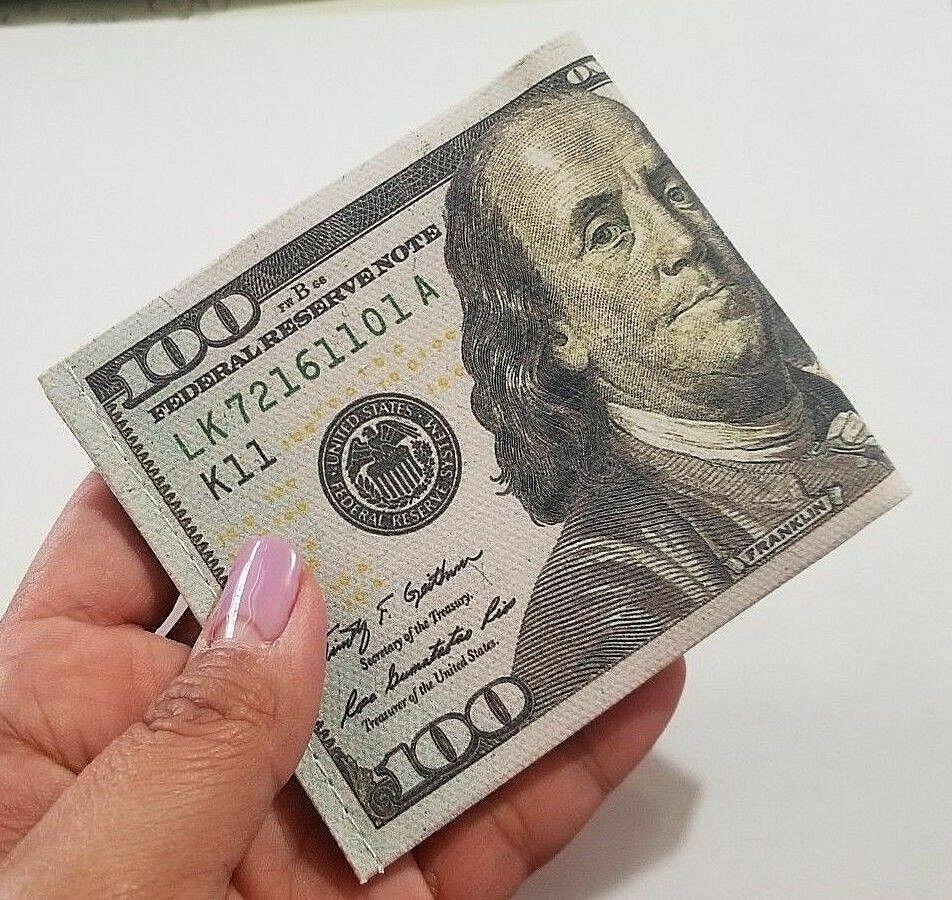 $100 Hundred Dollar Bill Wallet Money Thin Bi-Fold Card Holder – US SELLER