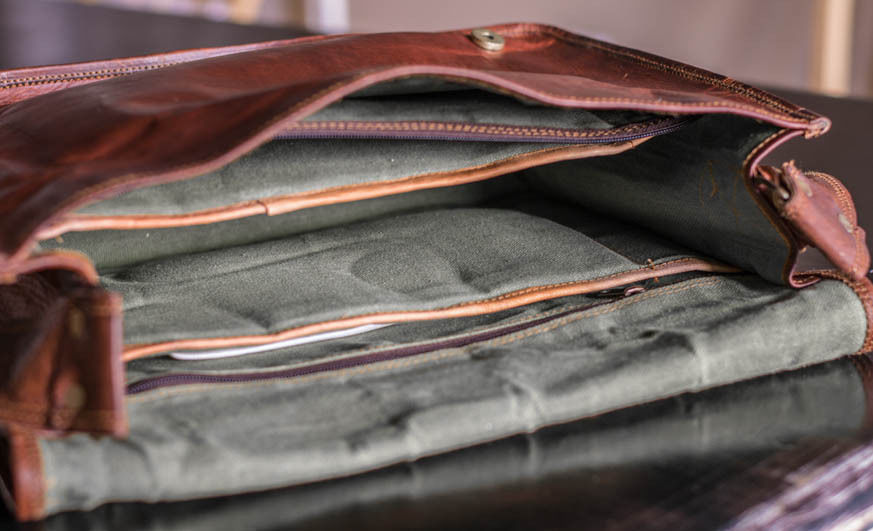 Handmade Men’s Genuine Leather Vintage Laptop Messenger Briefcase Bag Satchel