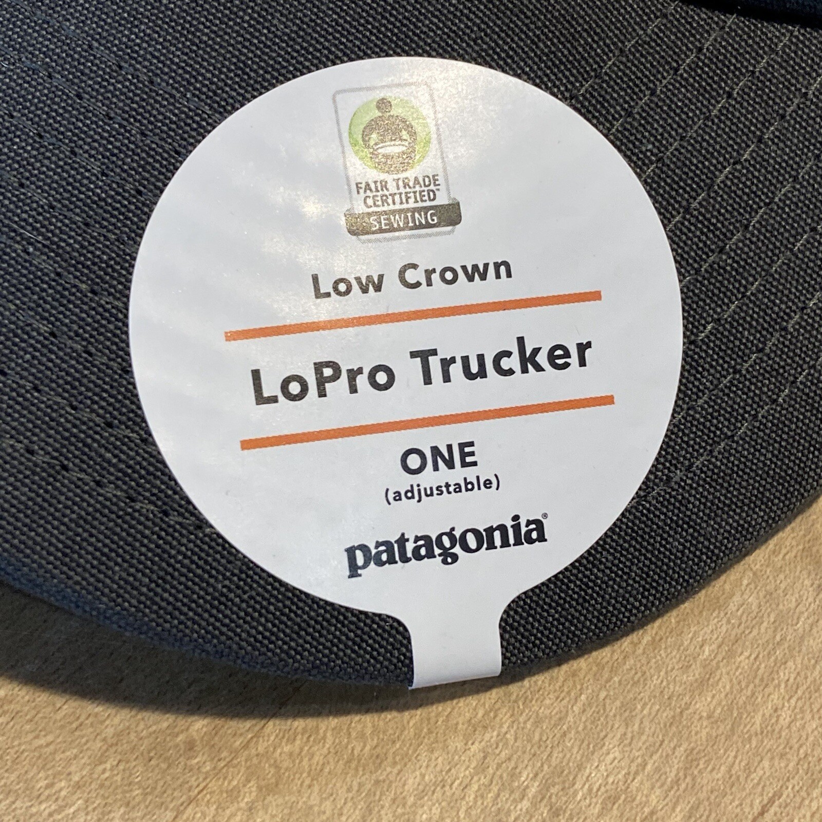 Patagonia Live Simply Home Lopro Trucker Hat – New With Tags – Forge Grey – 2019