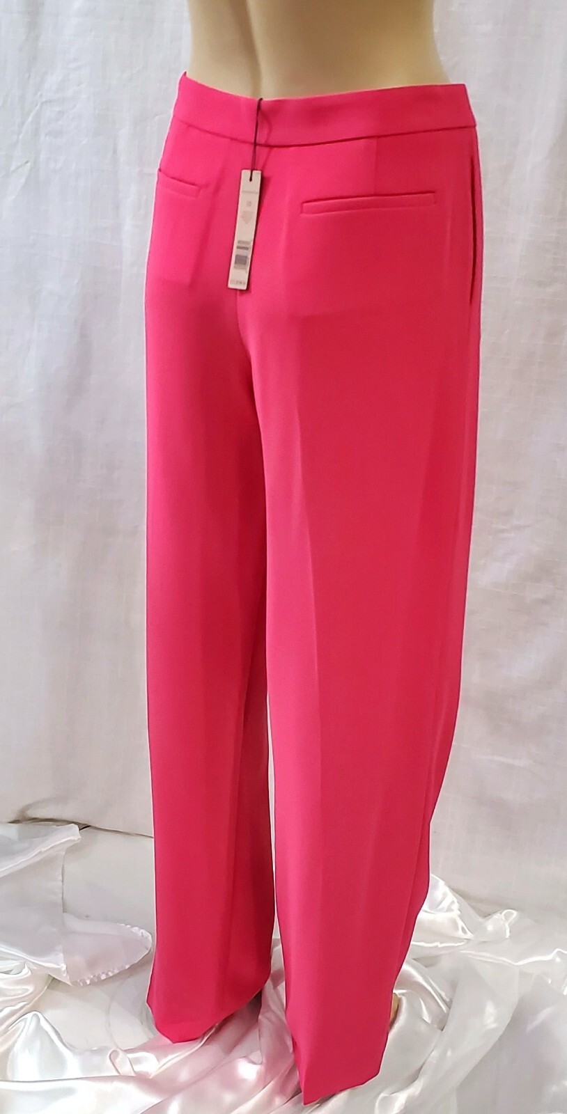 Rachel Roy Bold Pink Career Dress Pants Straight Leg High Rise Sz 10 NWT $298