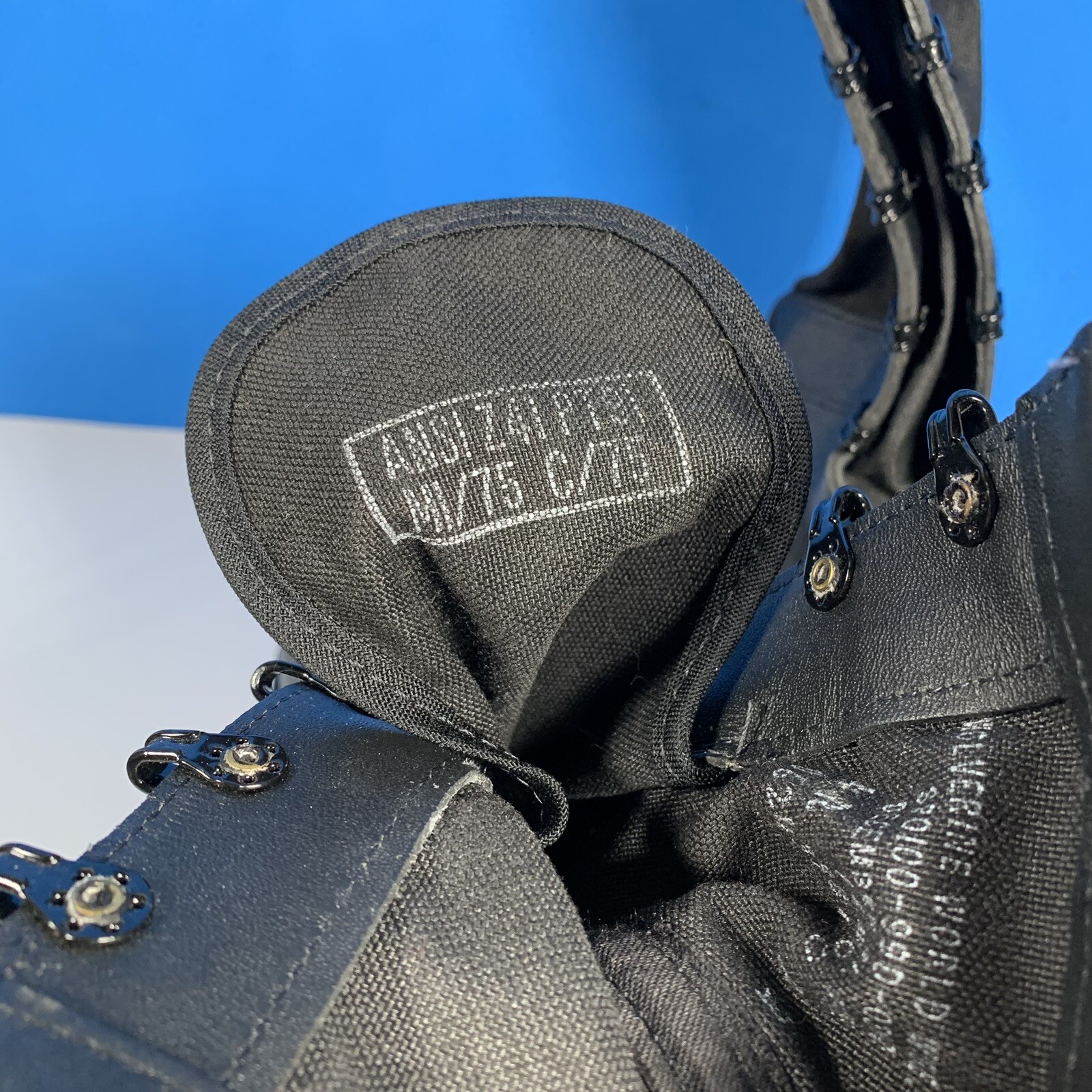 VTG 1998 Wolverine World Wide Black Combat Boots Military Vibram Men 4 Women 6