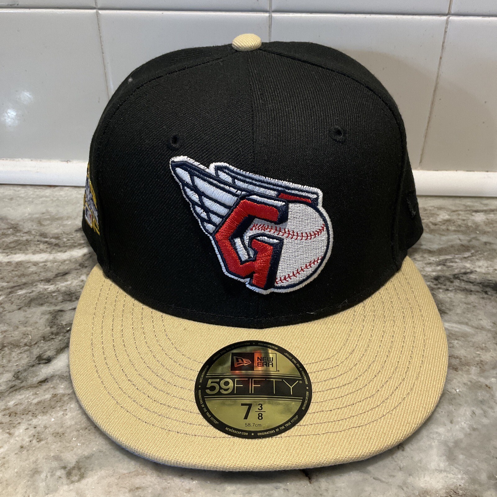 Cleveland Guardians 2022 All Star Patch New Era 59FIFTY 2-Tone Cap Hat 7 3/8