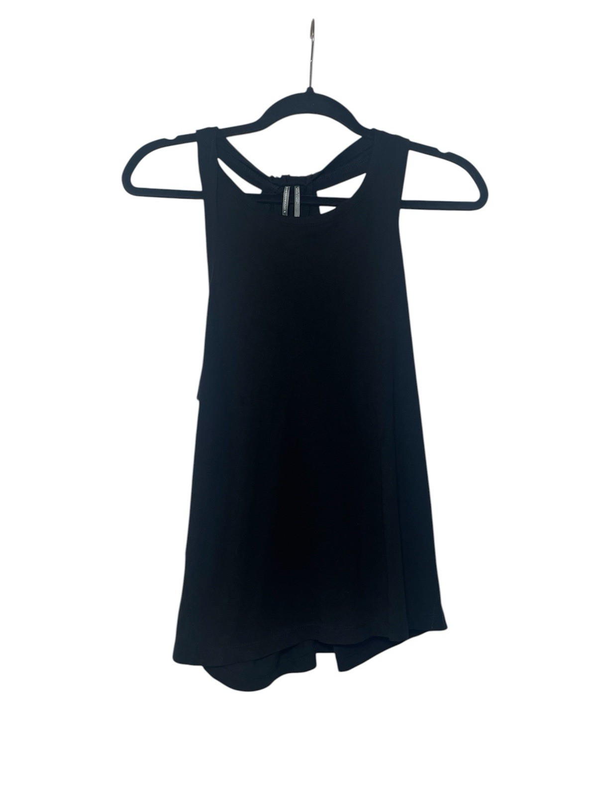 By Anthropologie Black Draped Knot Racerback Tank Top Sleeveless Size Small