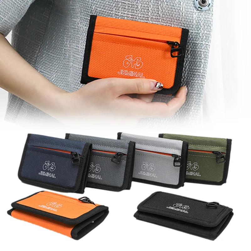 Japanese Style Nylon Trifold Wallet Casual Unisex Young Novelty Money Bag Purse