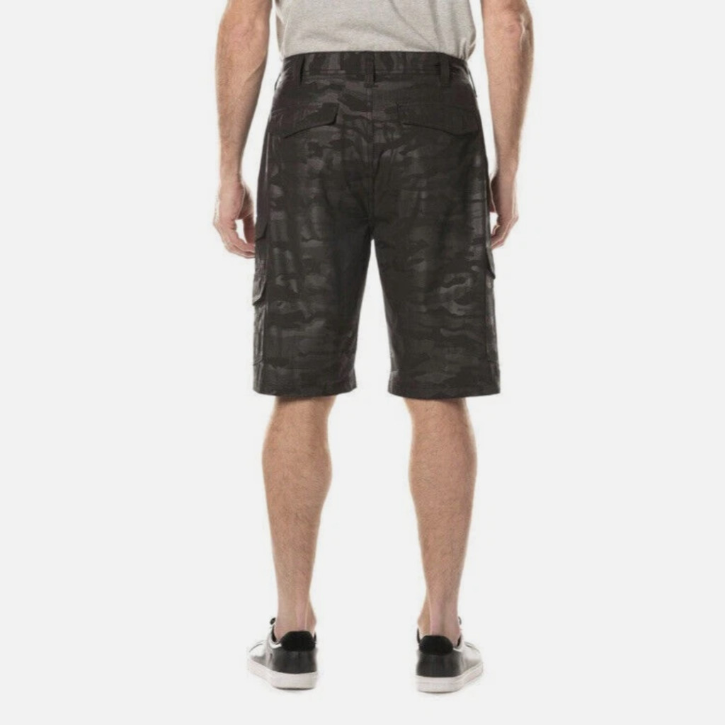 Iron Co Shorts Mens 38 Blackout Camo Stretch Performance Hybrid Cargo