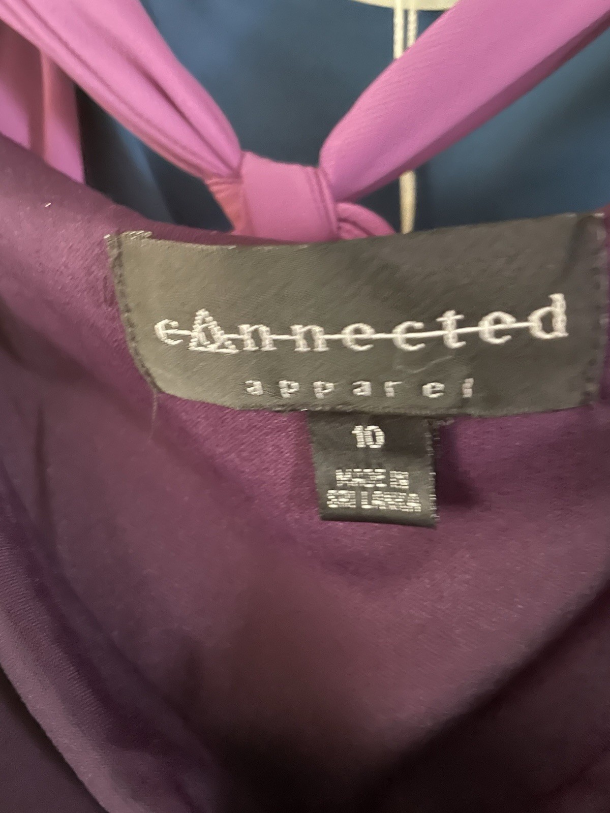 Connected Apparel Size 10 Dress Purple/plum Color