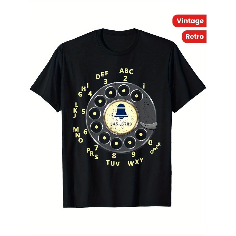 Vintage Retro Rotary Dial Telephone T-Shirt