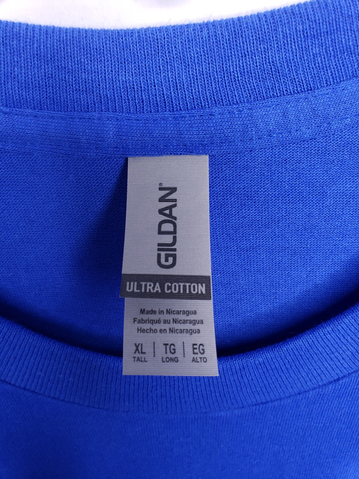 Gildan Ultra Cotton 2000T Men’s Short Sleeve T Shirt Blanks Royal Blue XLT