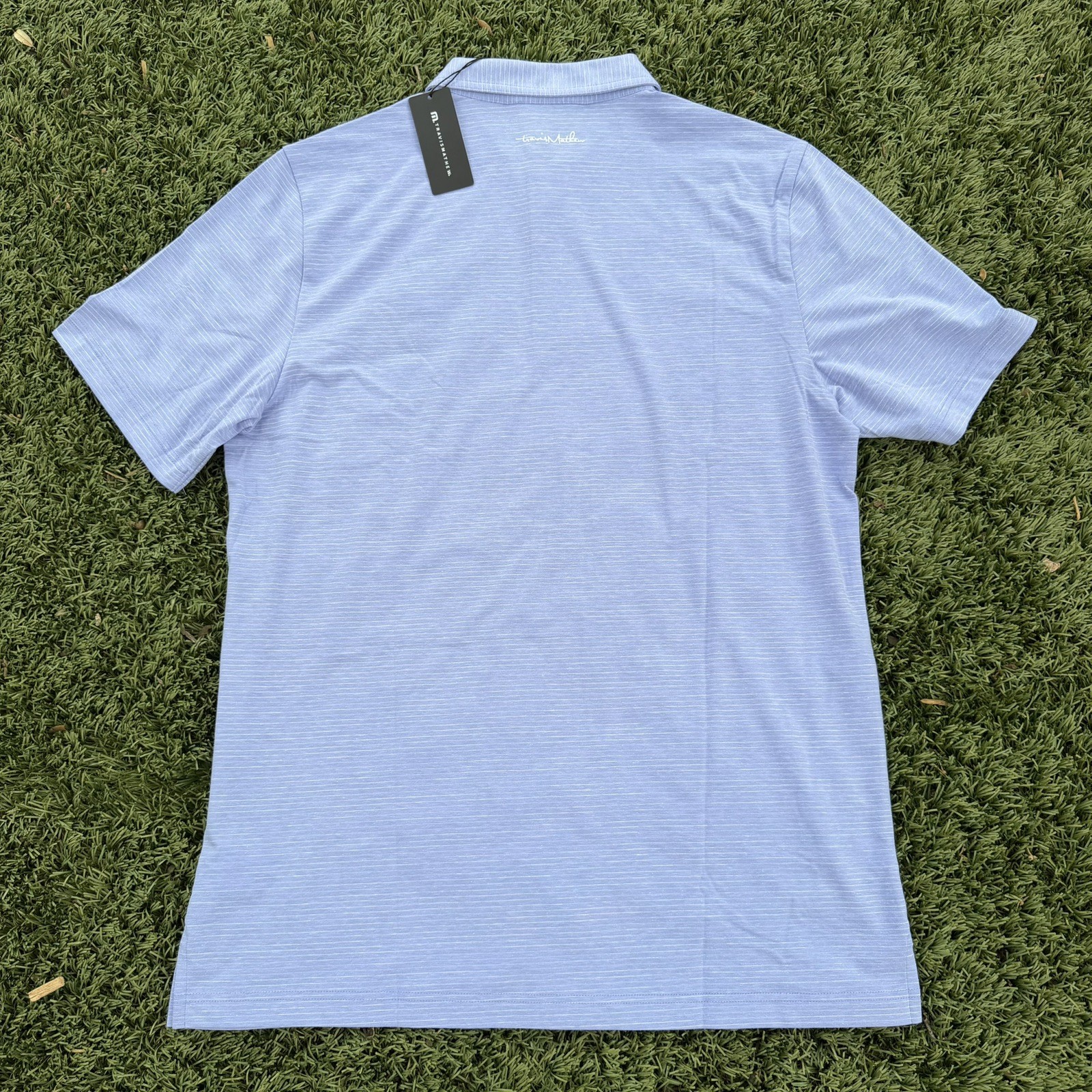 Travis Mathew The Heater Polo Heather Violet Storm Blue Mens Size 2XL NWT Golf