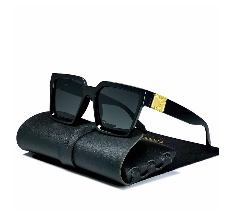 Large Square CHOLO Sunglasses Super Dark Style GANGSTER Style Black Kim Shades