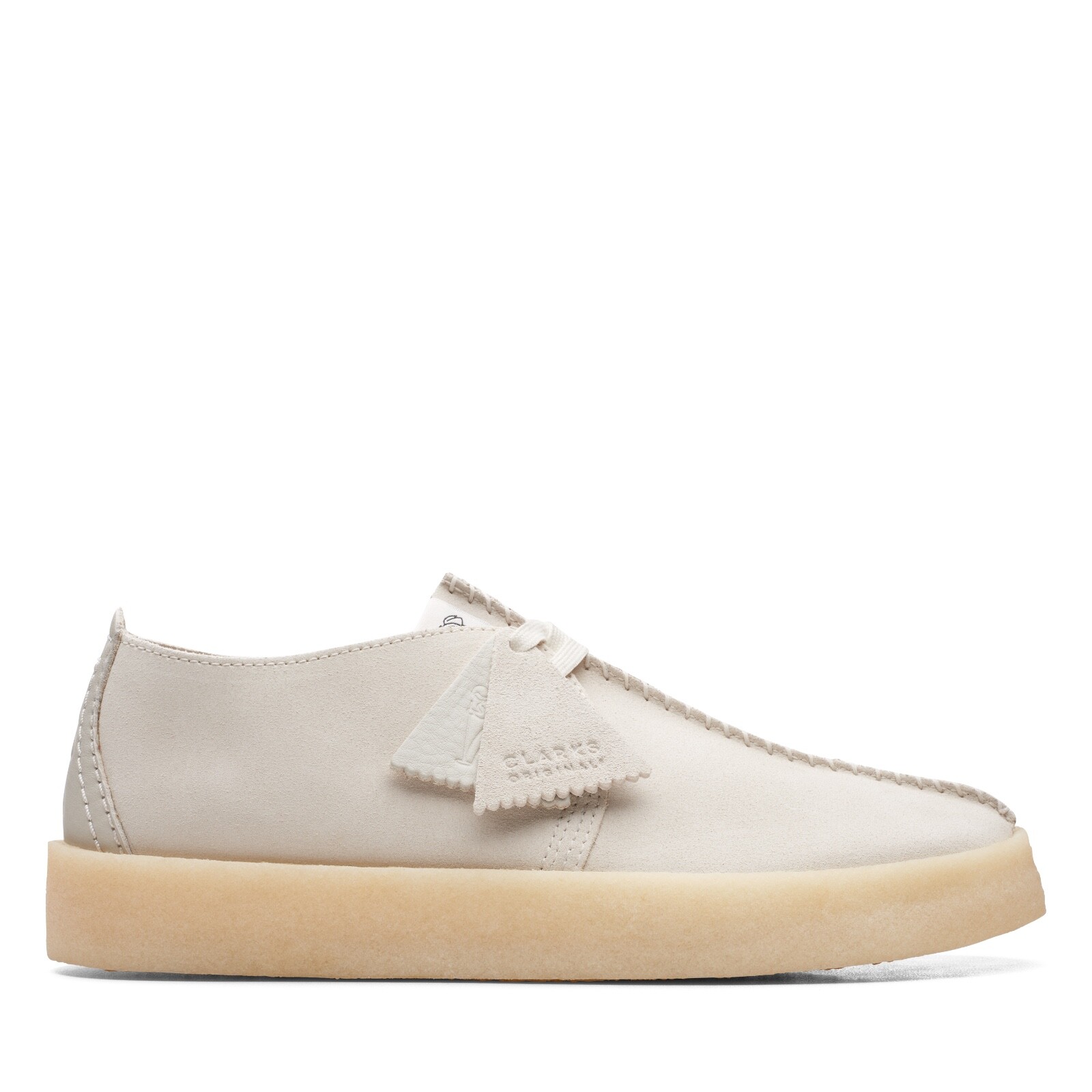 Clarks Men’s Desert Trek Cup White Suede 26165824