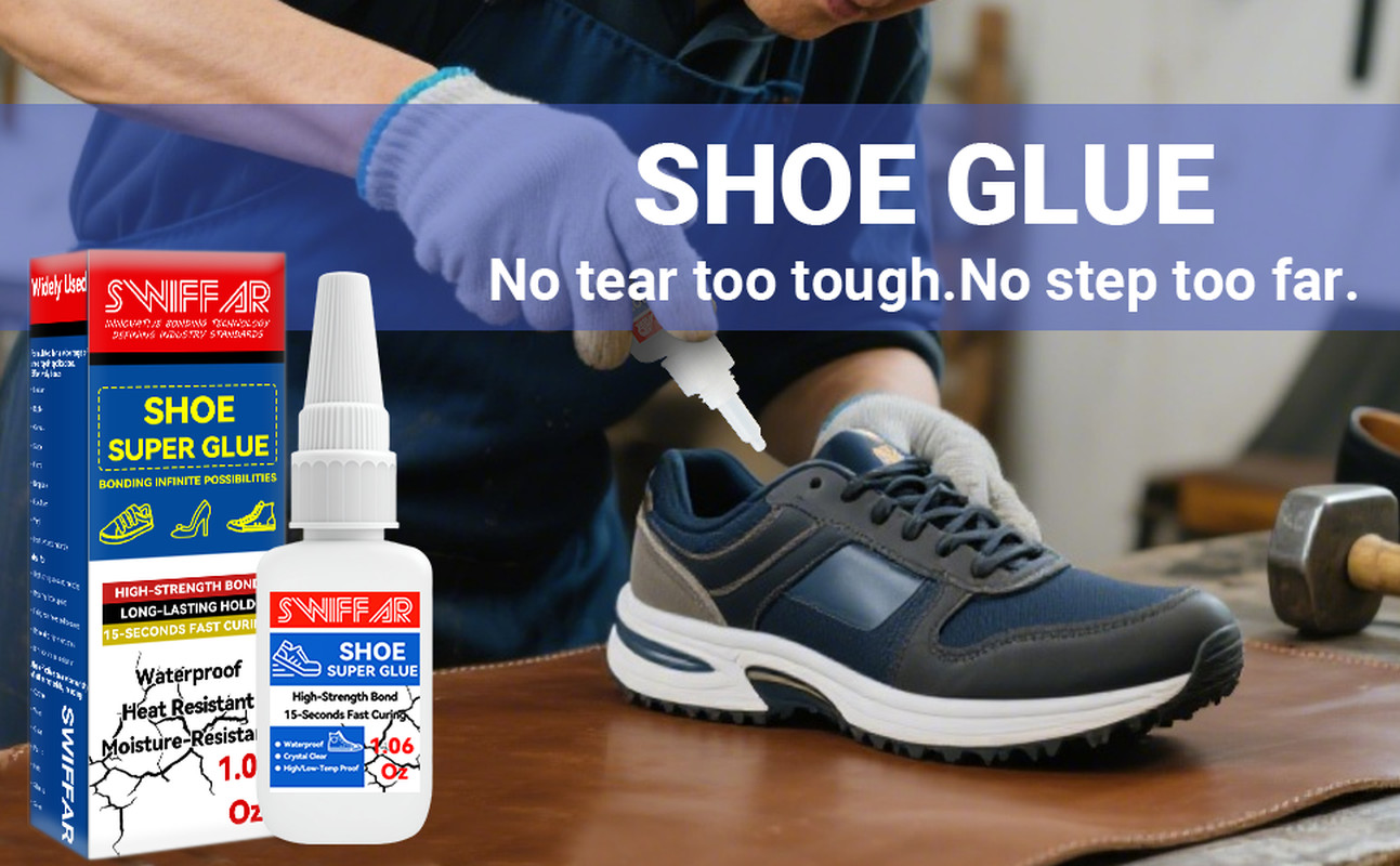 Shoe Repair Glue Waterproof Clear Adhesive Sole Fix Sneakers Boots Leather Heels