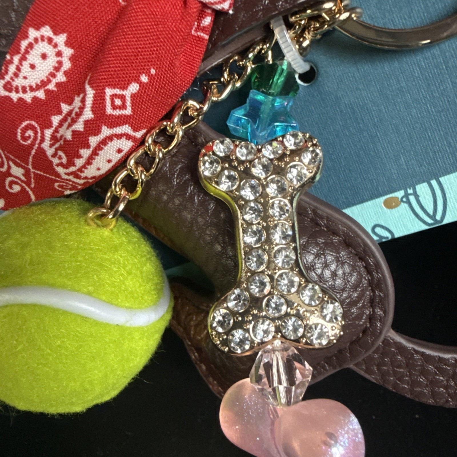 Piper K Dachshund (Wiener Dog) Leather Bag Charm / Key Chain Viral On TikTok NEW