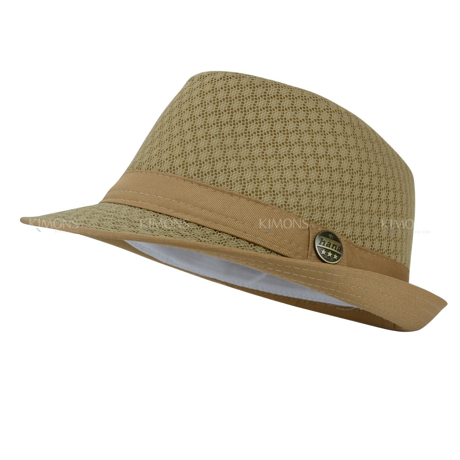 Light Weight Mesh Fedora hat Porkpie Summer Classic Trilby Cuban Beach Sun Cap