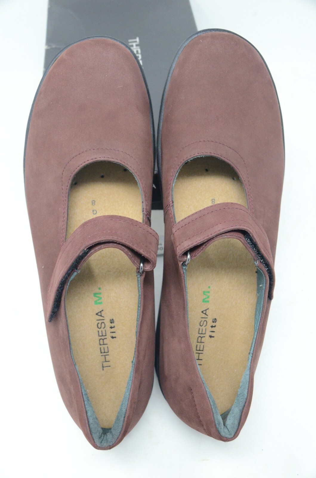 Women’s Theresia M Bordo Nubuck Casual Mary Jane Comfort Shoes. US Size 10