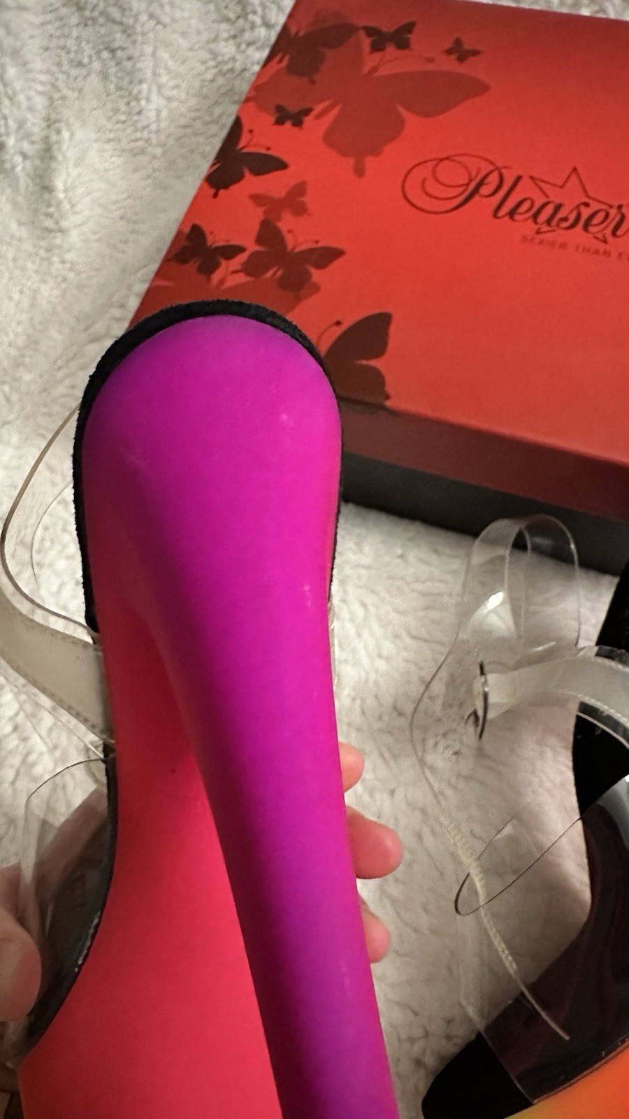 Pleaser Women’s Platform Stiletto Heels Rainbow Pole Dancing Size 7