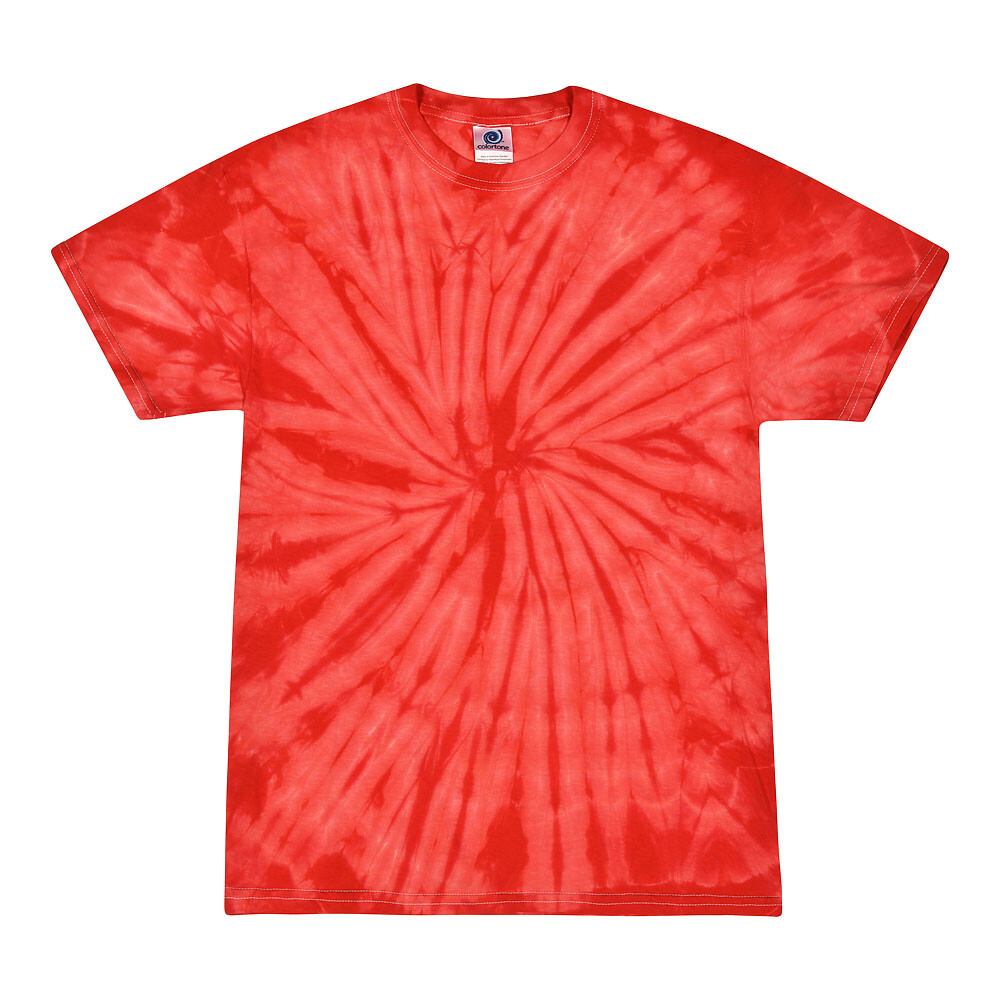 Tie Dye T-Shirts Multi-Color Adult XL 100% Cotton Colortone