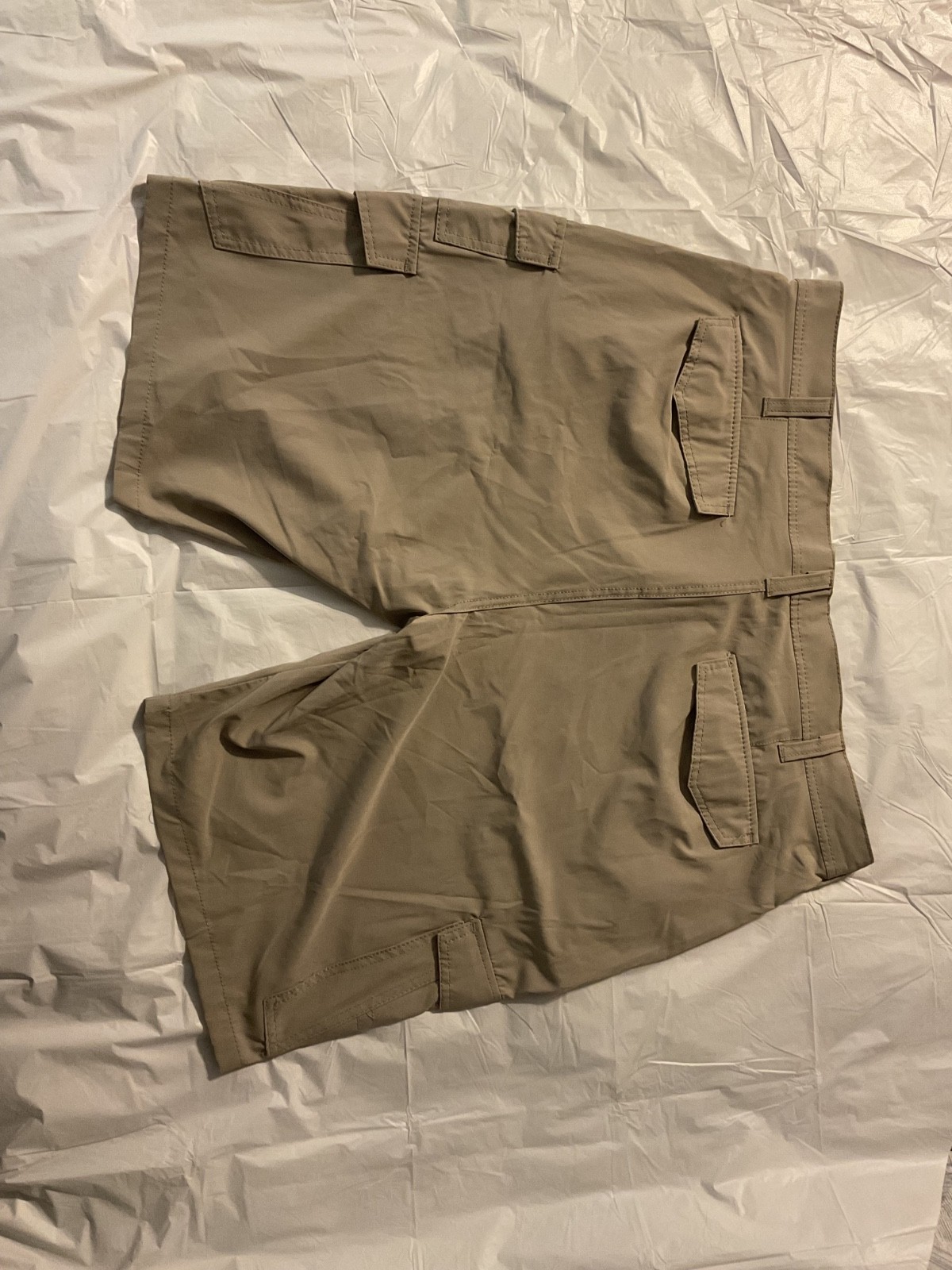 Iron Co Mens Cargo Performance Shorts Size 40 Khaki