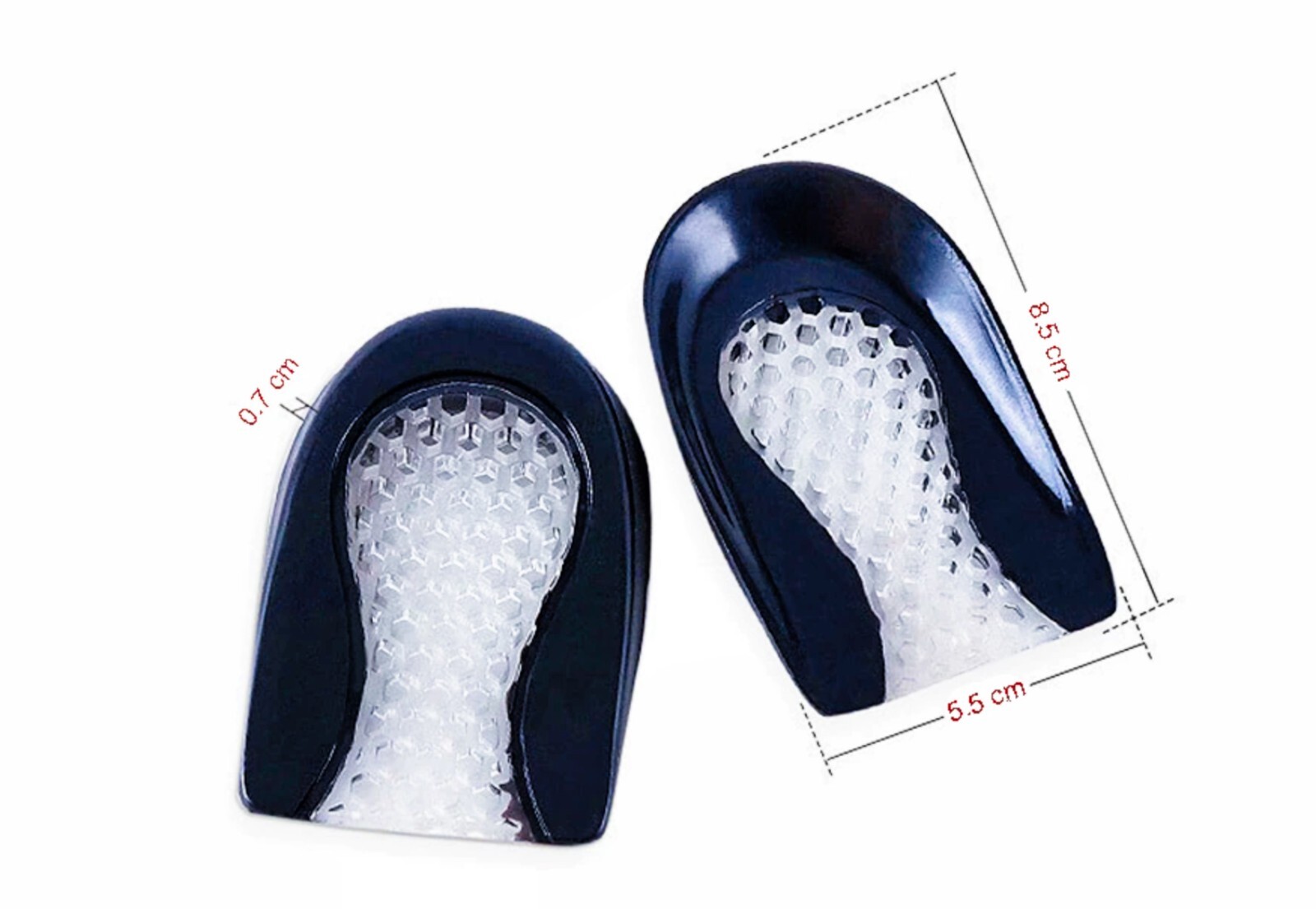 1 PAIR GEL PADS HEEL PROTECTORS RELIEVE PLANTAR FASCIITIS PAIN ✅JVG-022⭐
