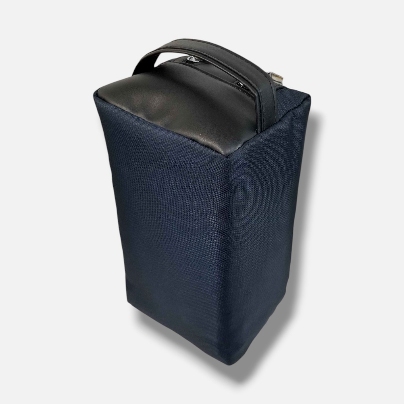 Christian Dior Men’s Blue Black Faux-Leather Logo Toiletry Travel Pouch Bag