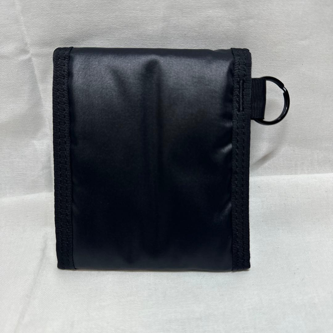 Porter Capsule Wallet Black Nylon Compact Coin Money Card Holder Used