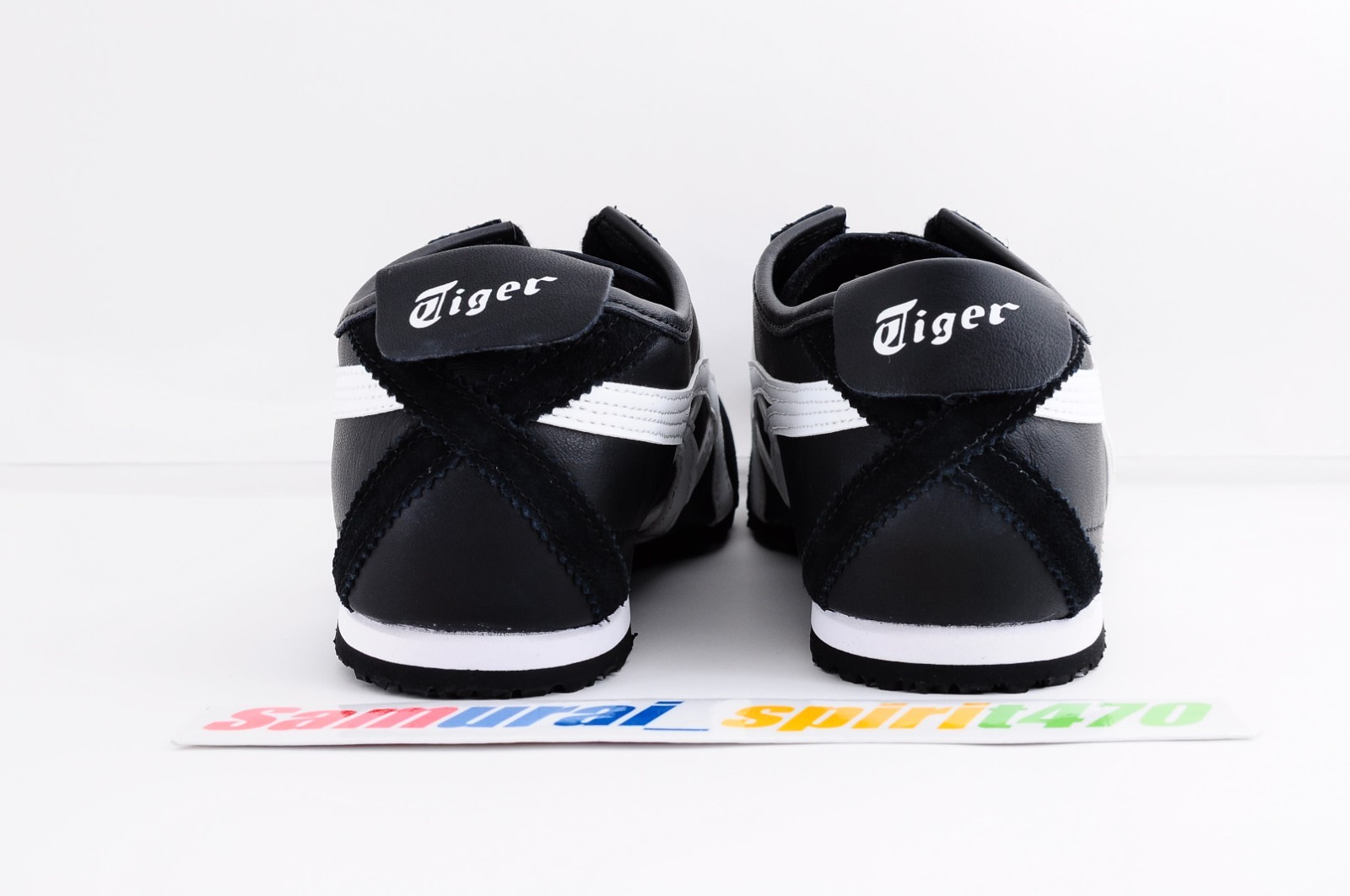 Onitsuka Tiger Genuine MEXICO 66 1183C102 BLACK /WHITE US Buyer No Import duties
