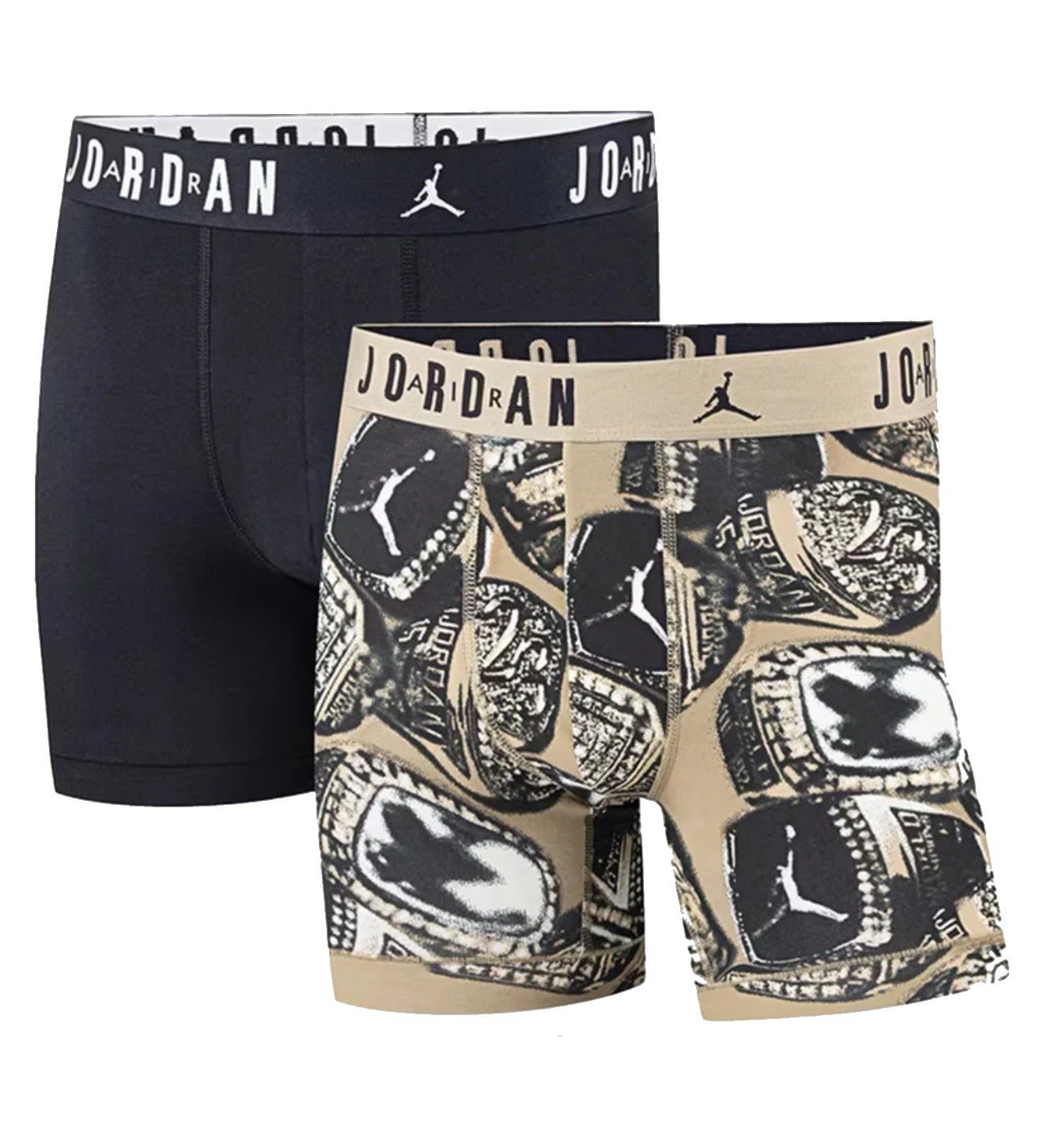 NWT. Jordan. 2 Pack. Flight Cotton Stretch Boxer Briefs. Desert C. MRSP. $38.00