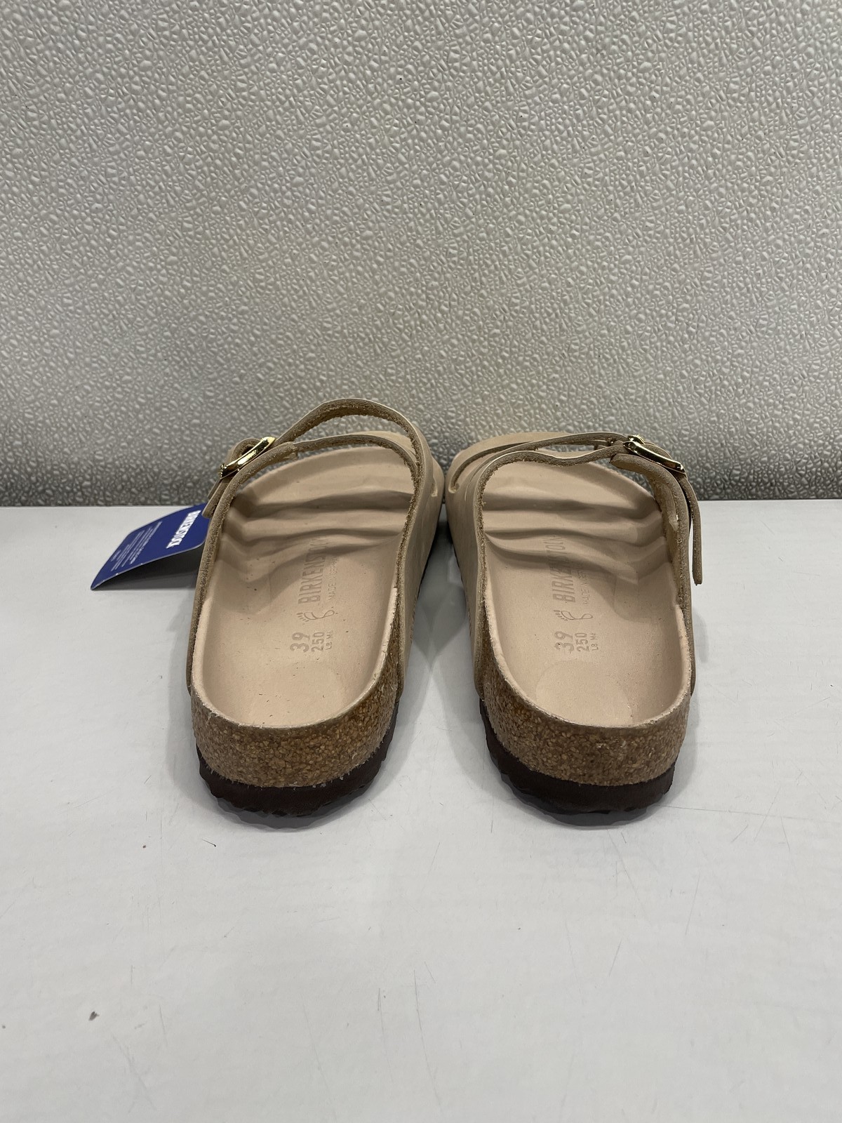 Birkenstock Florida Fresh Nubuck Leather Sandal Unisex W8, M6 In Sandcastle