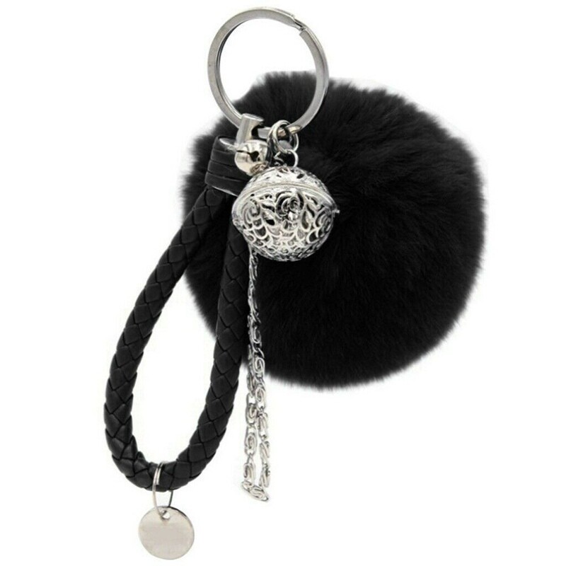 Hanging Ornament Pom Pom Keychain Plush Ball Key Chain Fluffy Accessories Car
