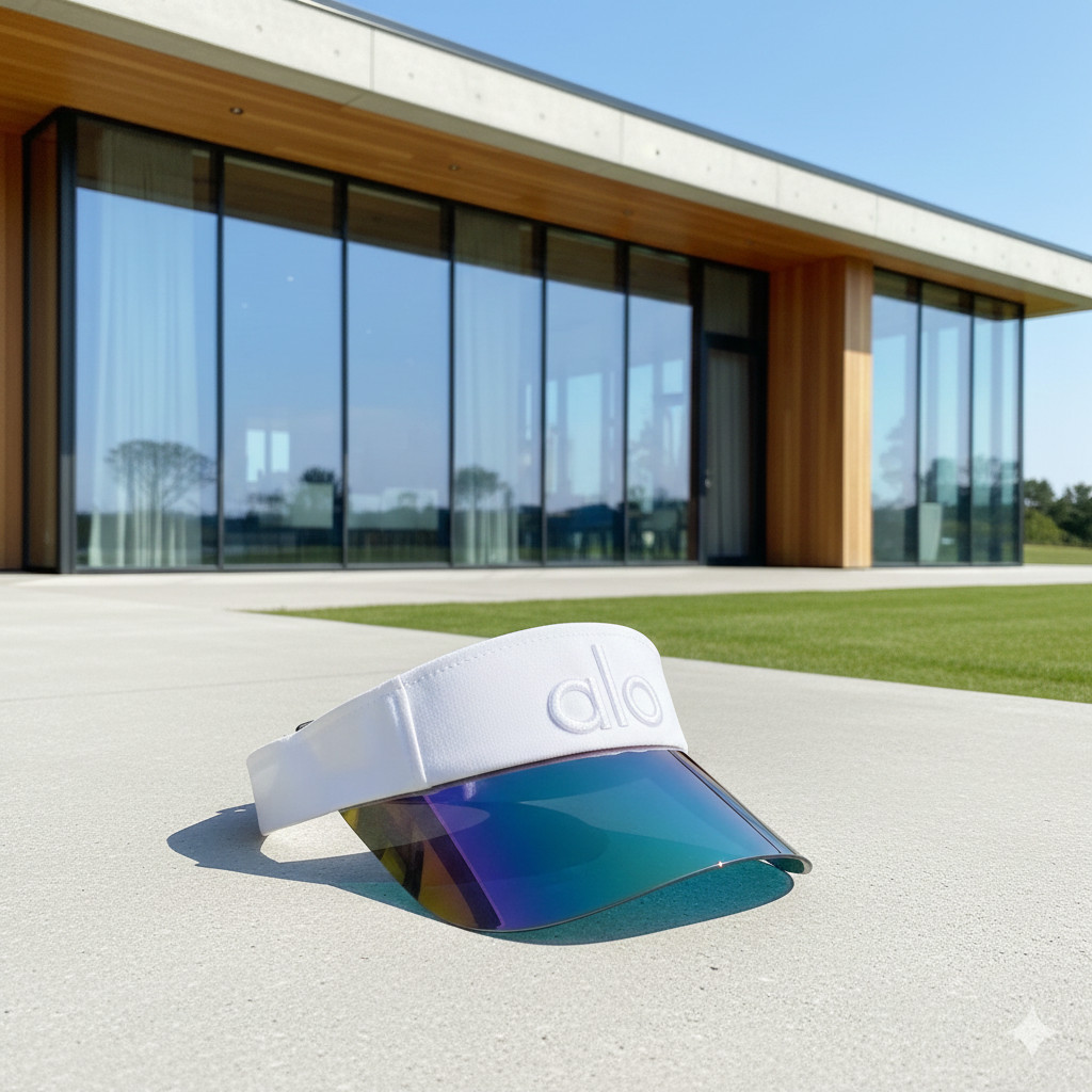 Аӏо Yoga Airlift Solar Visor White Adjustable Sunshade Hat NWT