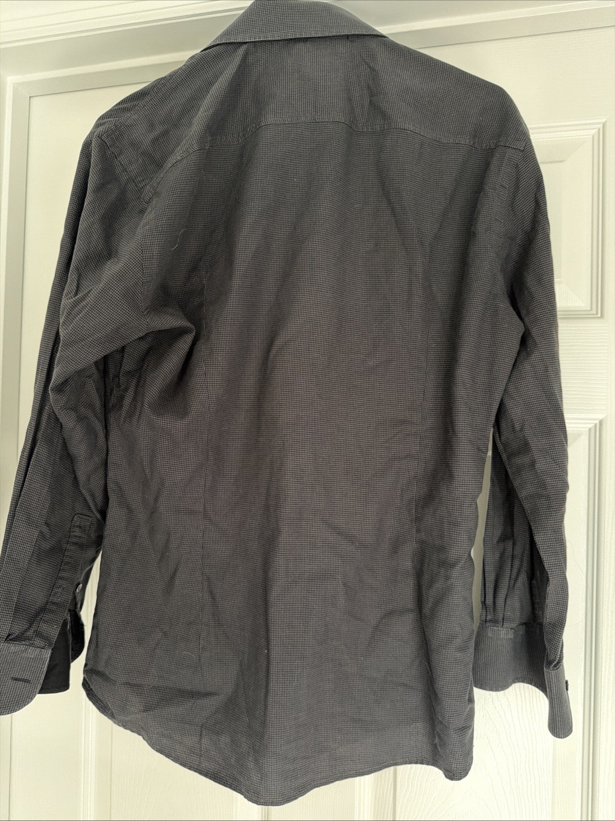 Hugo Boss Slim Fit Dress Shirt Long Sleeve Button Up, Men’s 39, 15 1/2 Black
