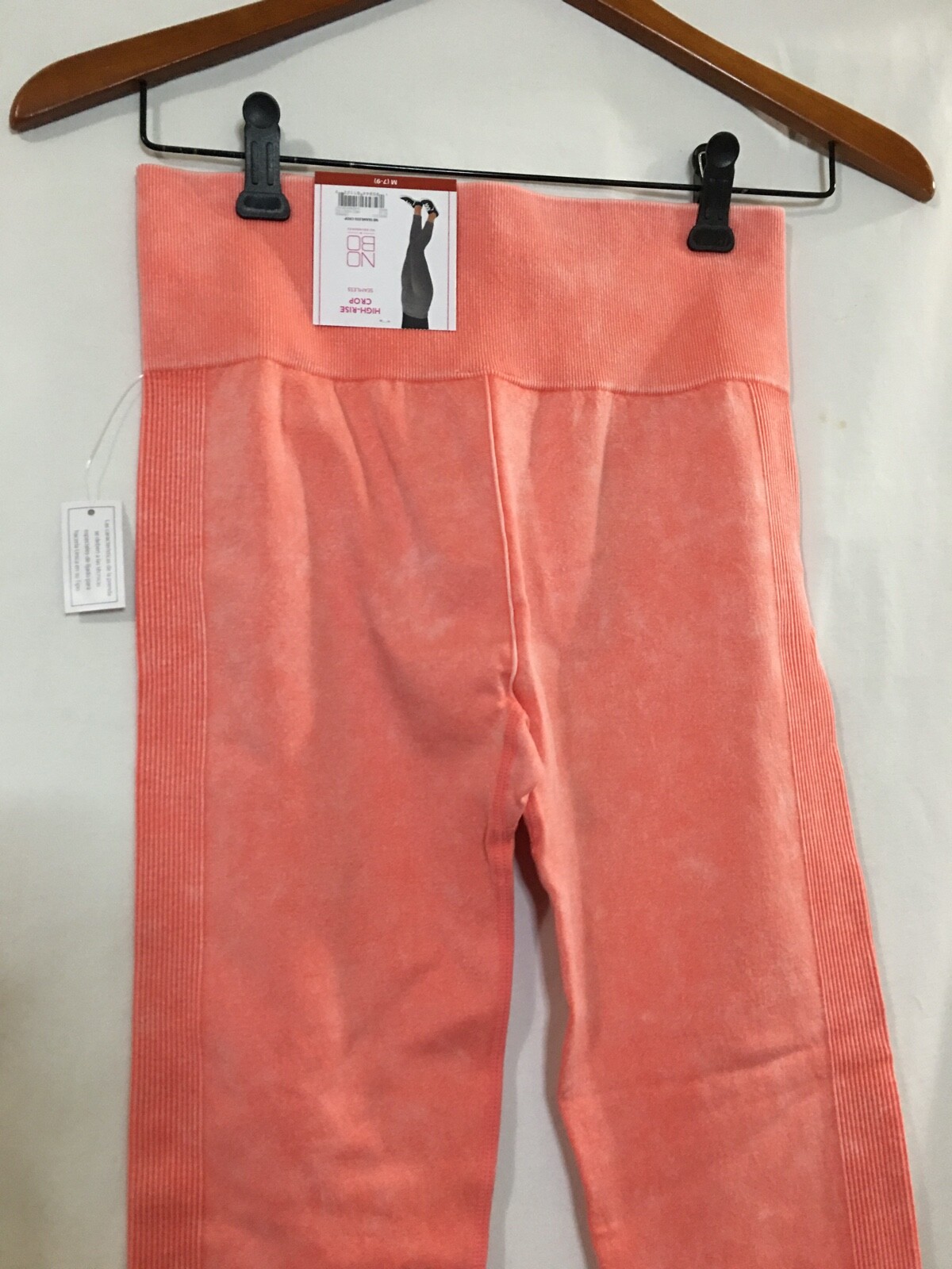 New No Boundaries High Rise Seamless Crop Leggings Women Junior Orange Many size