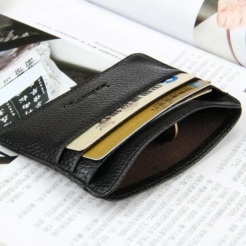 Mens RFID Blocking Leather Wallet Credit Card ID Holder Zipper Purse Waterproof