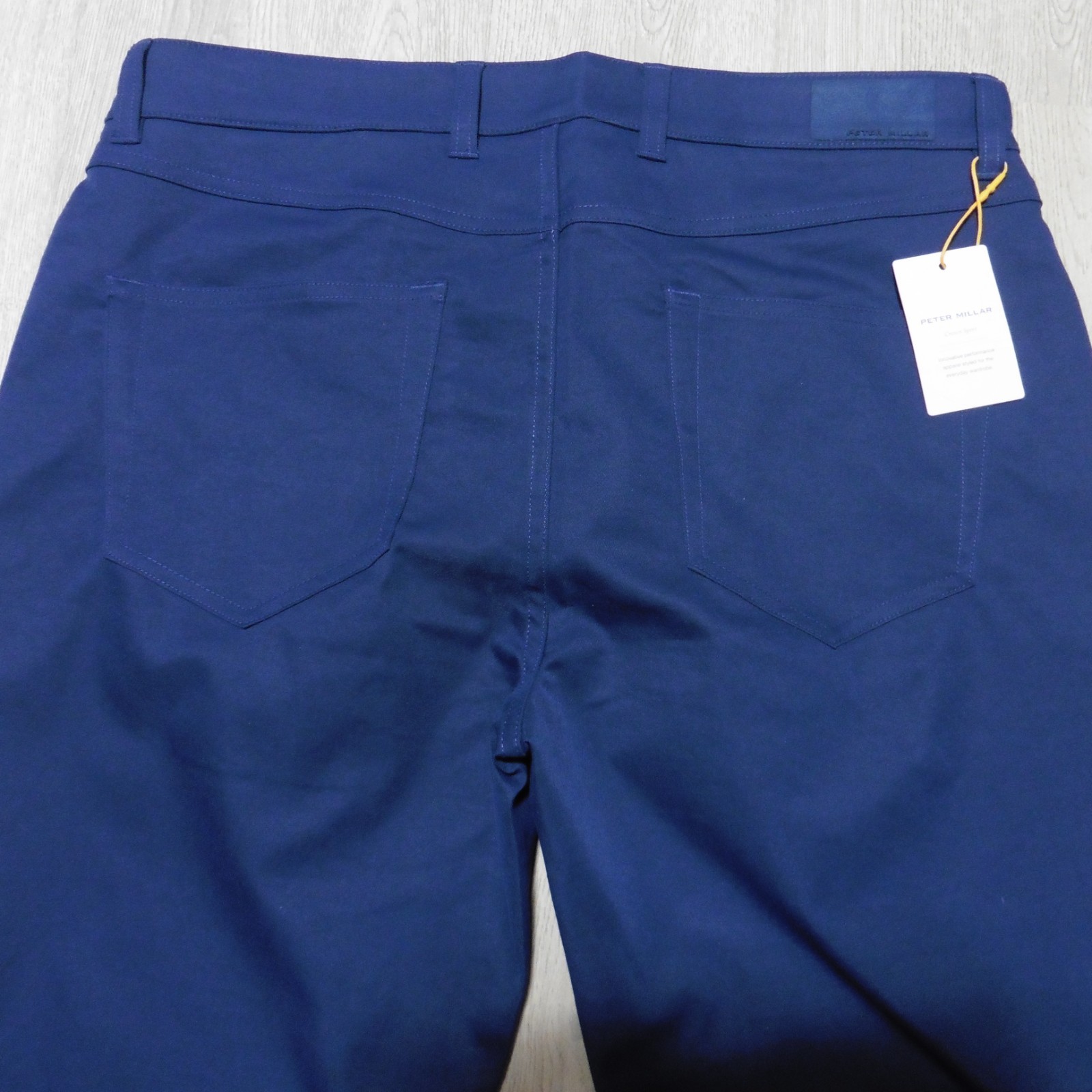 PETER MILLAR Mens 33 X 32 PANTS EB66 NAVY PERFORMANCE GOLF 5-POCKET ME0EB66FB
