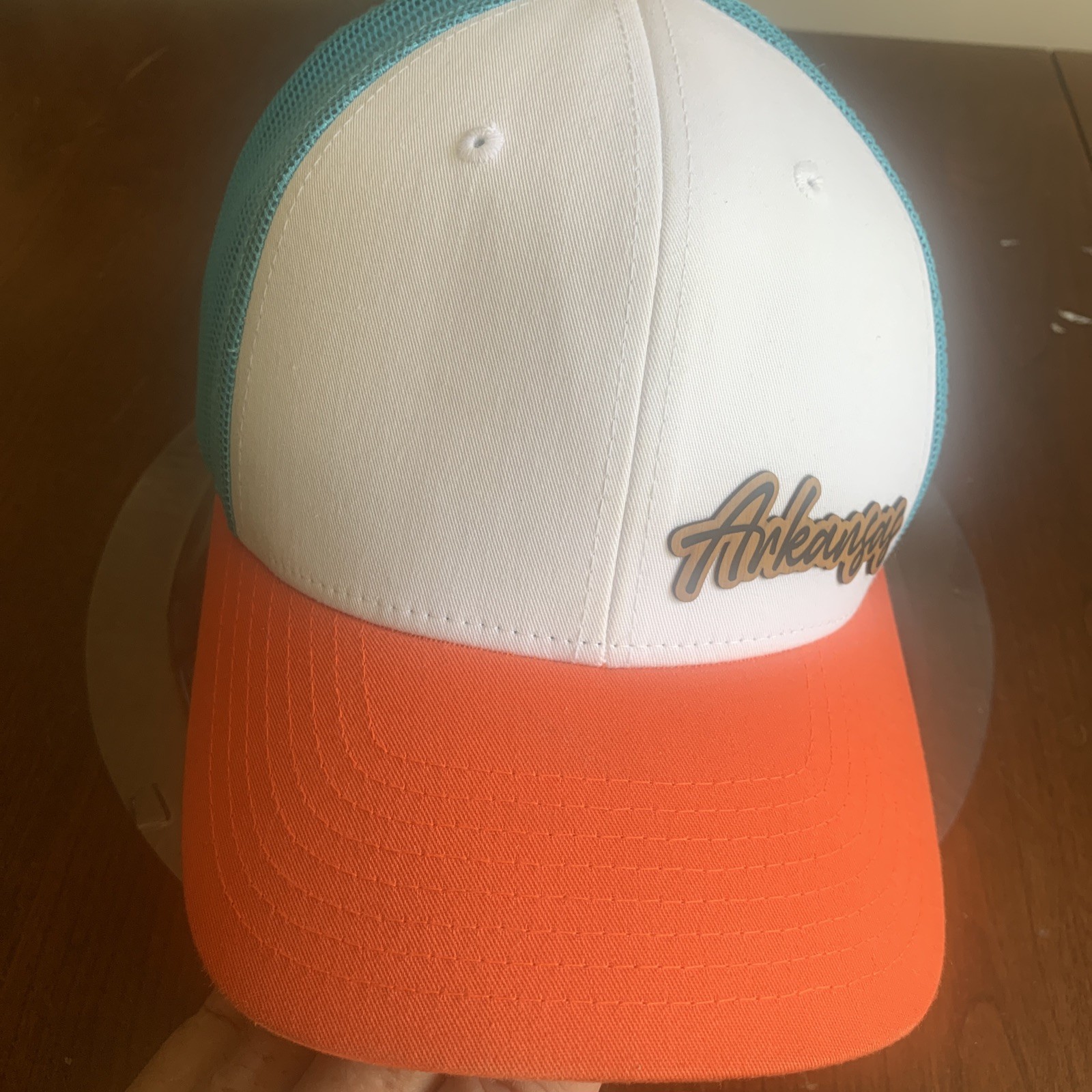 Arkansas Md/ Lg Low Profile Trucker Hat Snapback Mesh Back Cap 115CH Adjustable