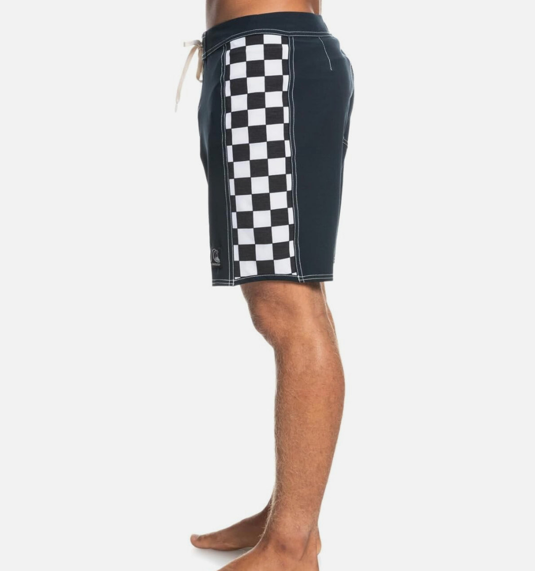 Quiksilver Original Arch 18″ Boardshorts Black/White Swim Trunks Sizes 32-40