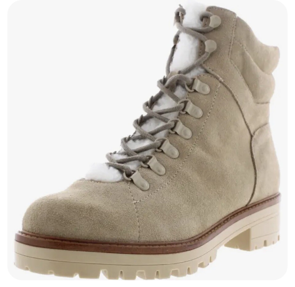 New Marc Fisher Womens Mallie Beige Winter & Snow Boots 7.5 Medium (B,M)