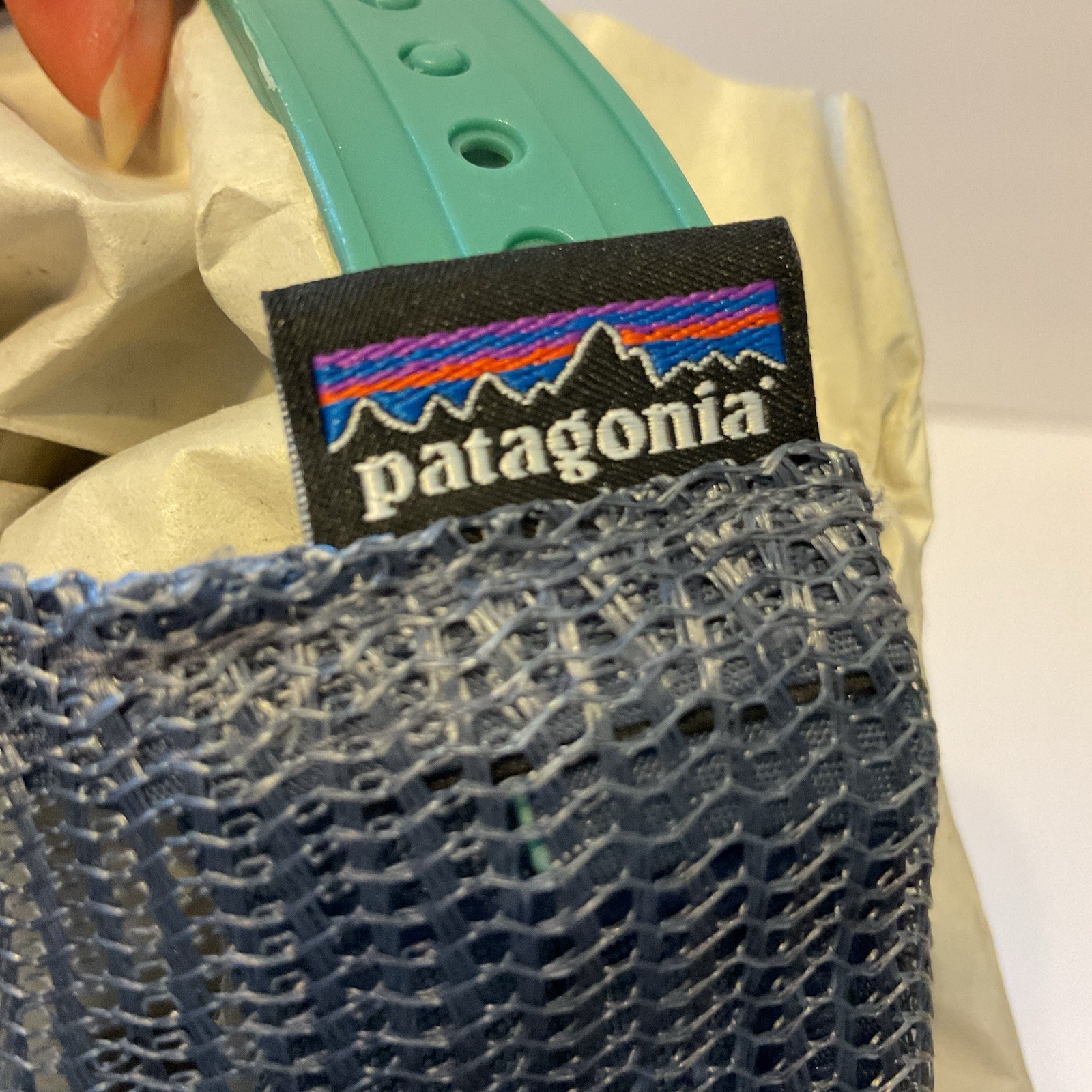Patagonia Lo Pro Trucker Hat Logo Mesh Cap Green Snapback 100% Organic Cotton