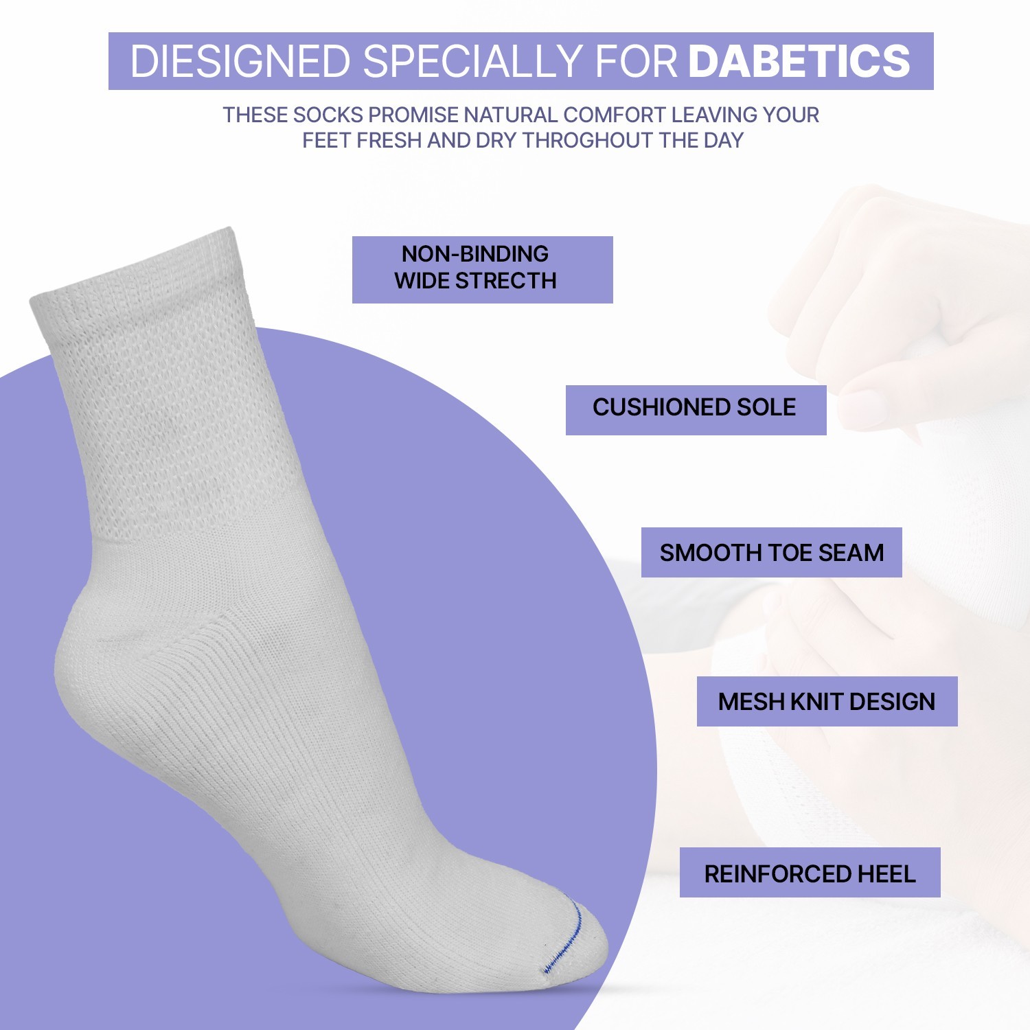 Diabetic Ankle Socks Mens Circulatory Health Low Cut Socks 3 12 Pairs 9-11 10-13