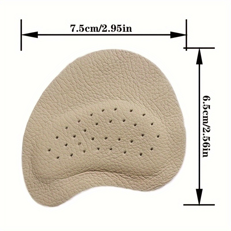 4pk Self-Adhesive Foot Pads – Non-Slip Faux Leather for High Heels, Sweat