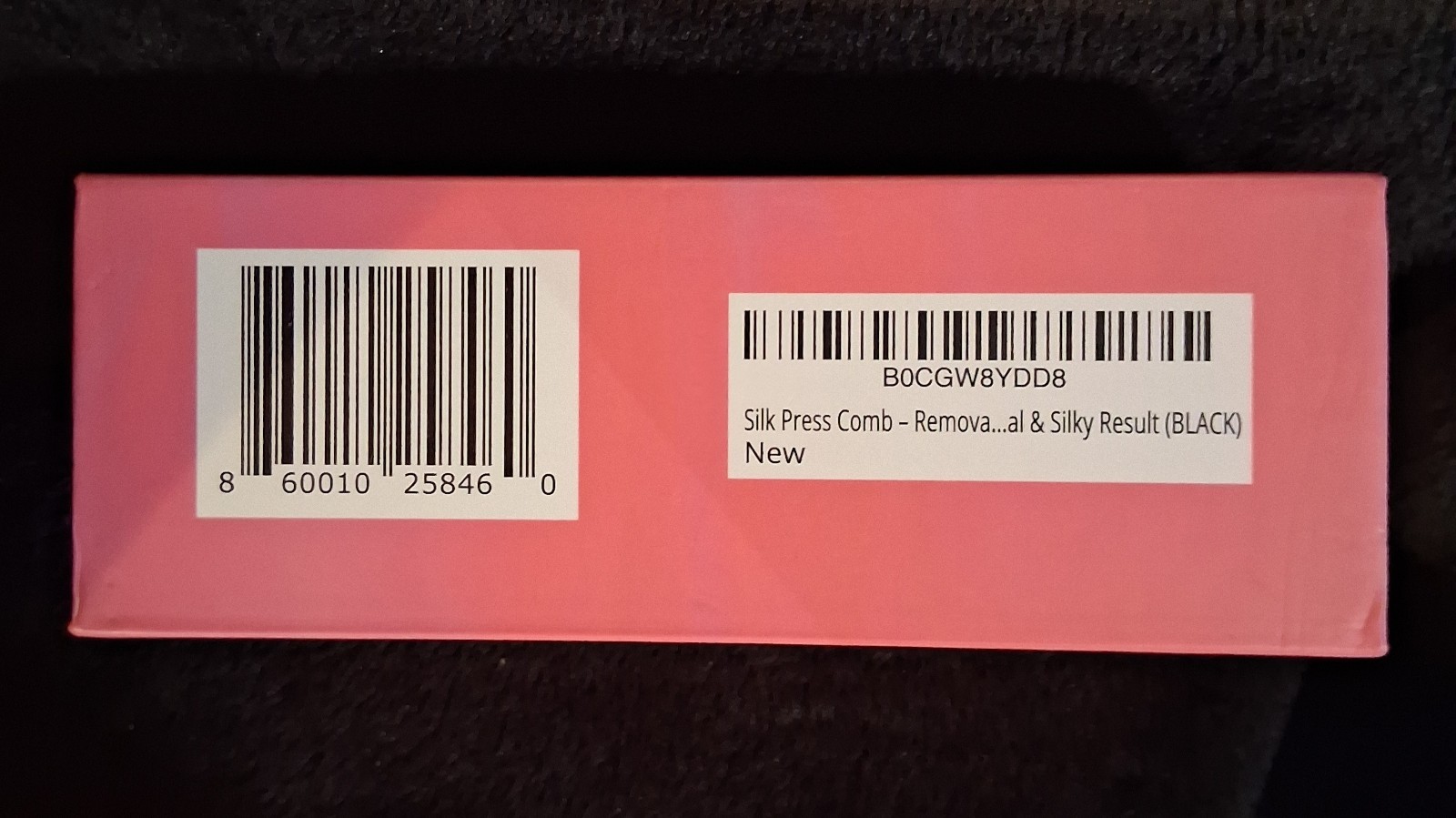 Beauty Labs Cosmetics Silk Press Comb Black Carbon Fiber Heat Resistant