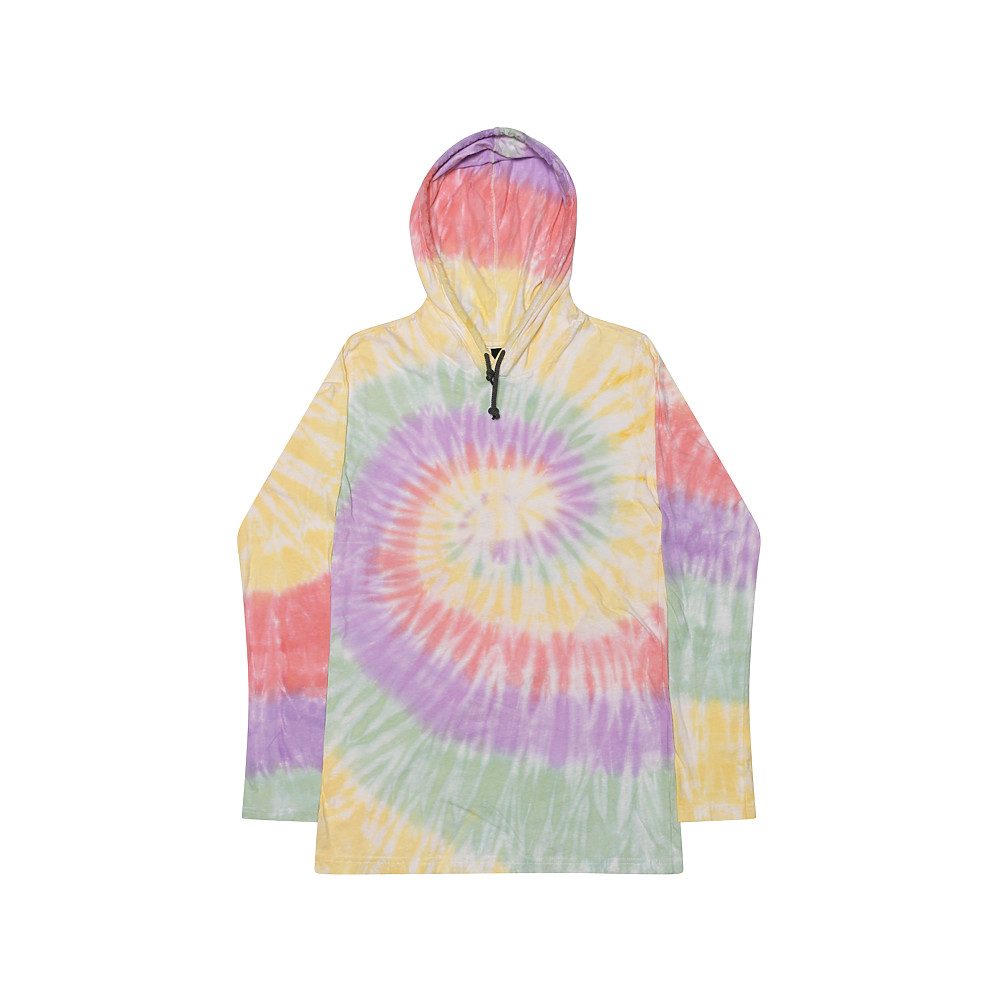 Tie Dye Long Sleeve Hoodie Multicolor Adult S M L XL 2XL 3XL 100% Cotton