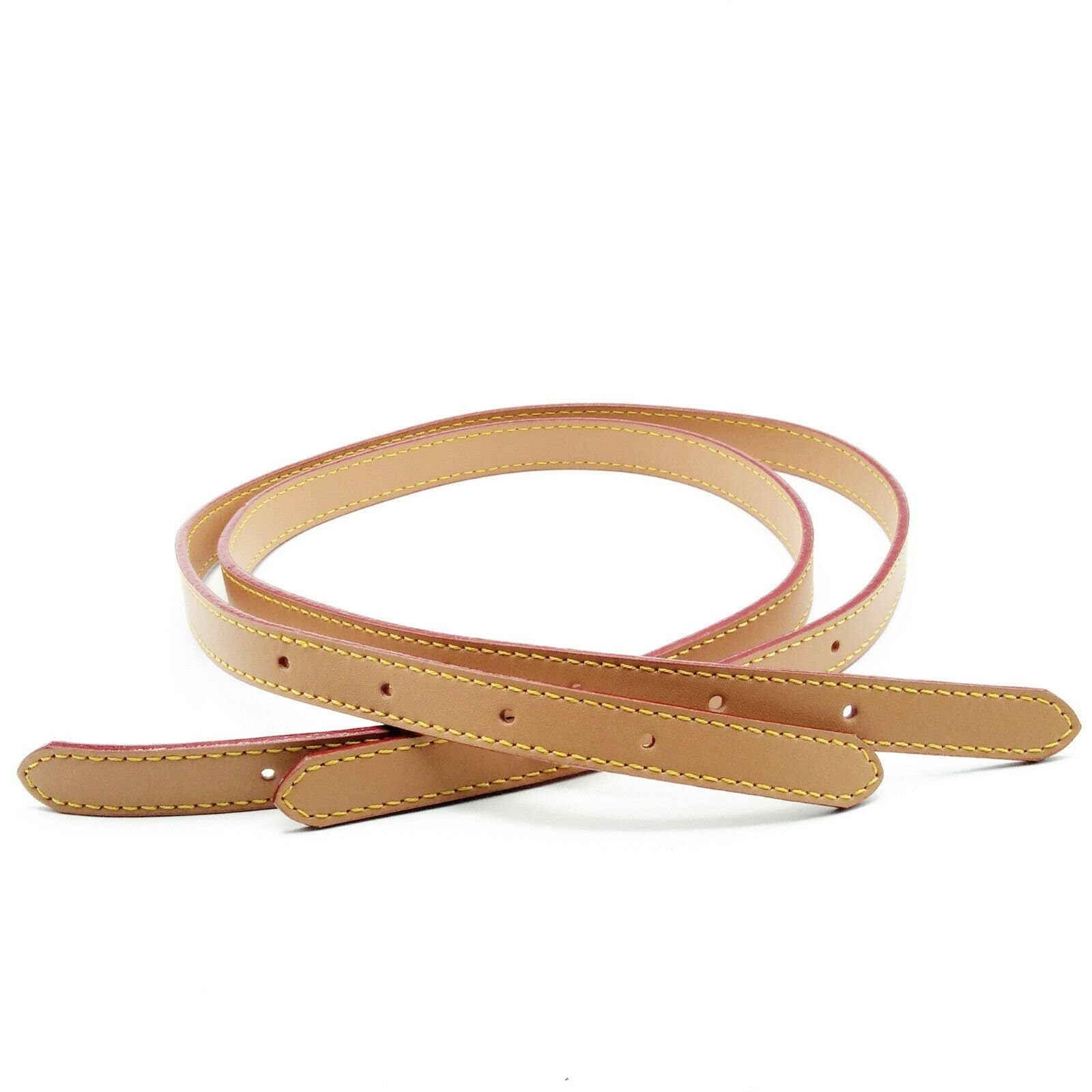 15mm One Pair Genuine Adjustable Vachetta Leather Strap Bucket Marais Replace…
