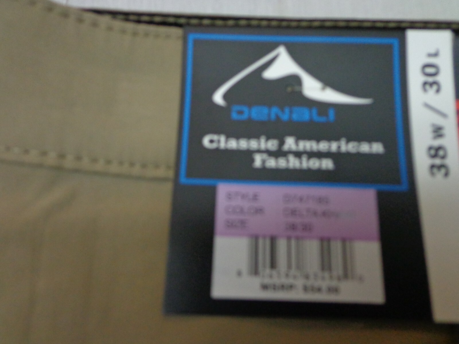 DENALI Delta Khaki Technical Stretch Pants NWT 38/30 MSRP $54