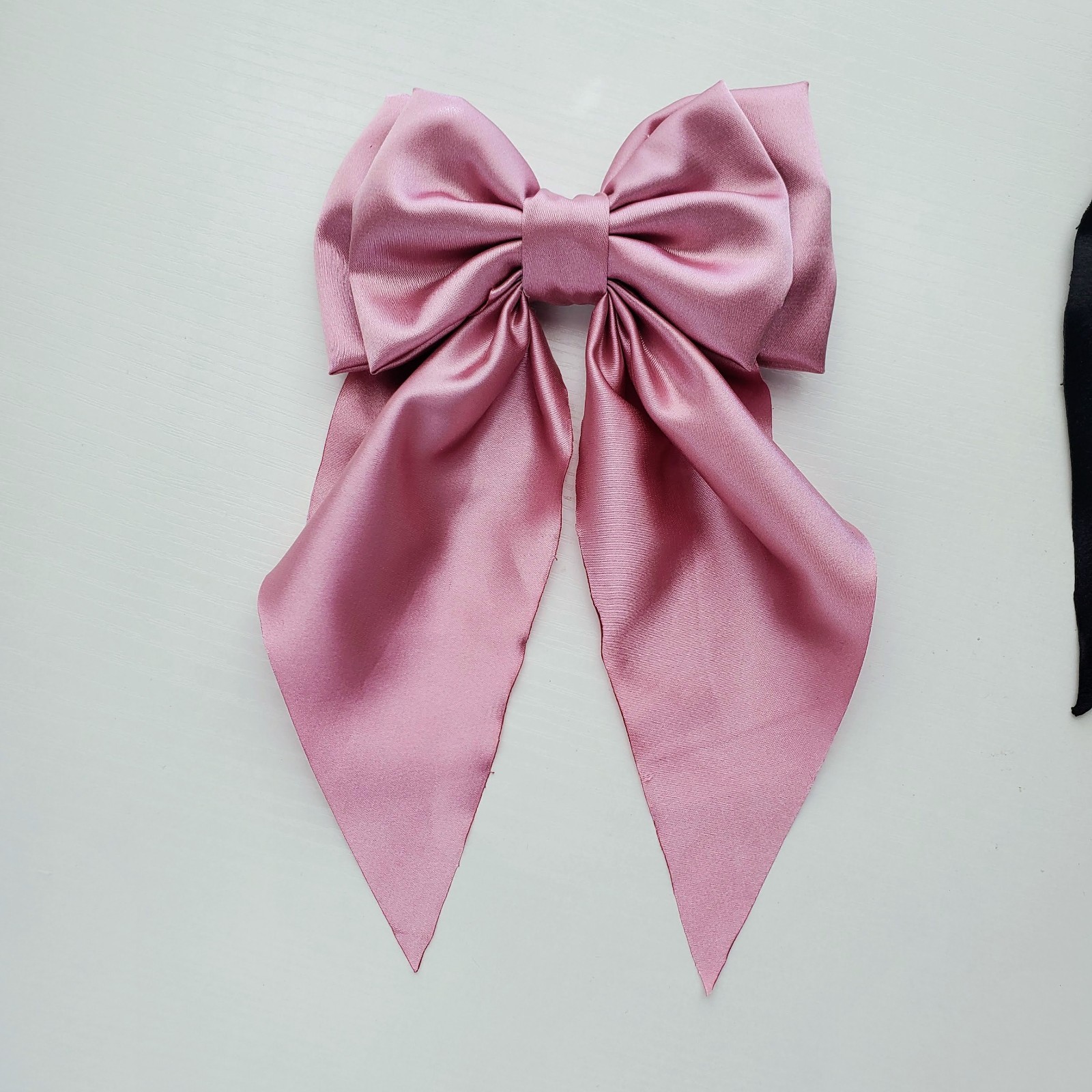 Coquette Hair Bow, satin hair bow with clip, 6 different colors