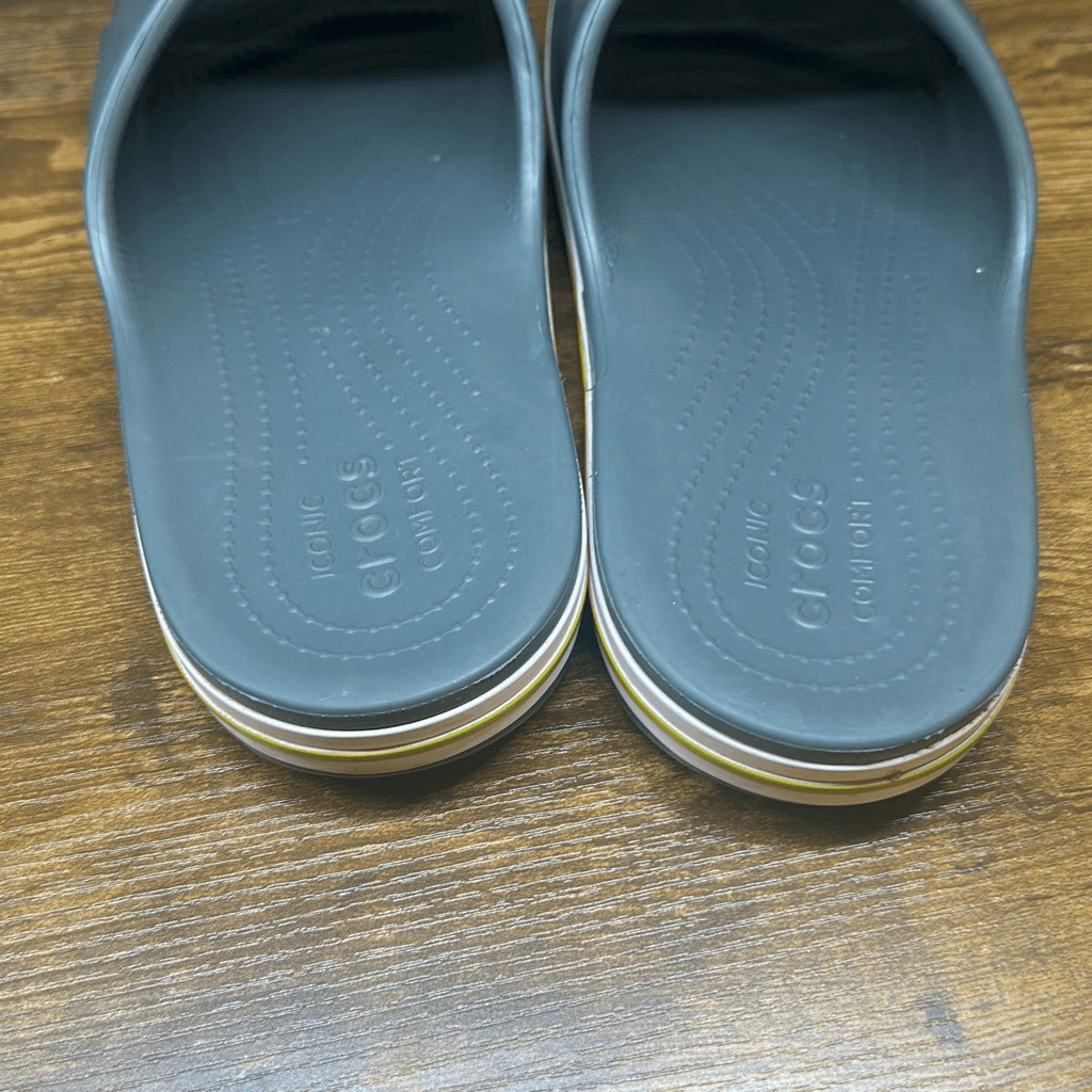 CROCS Bayaband Slides Slip On Sandals Gray Size 11 Comfort