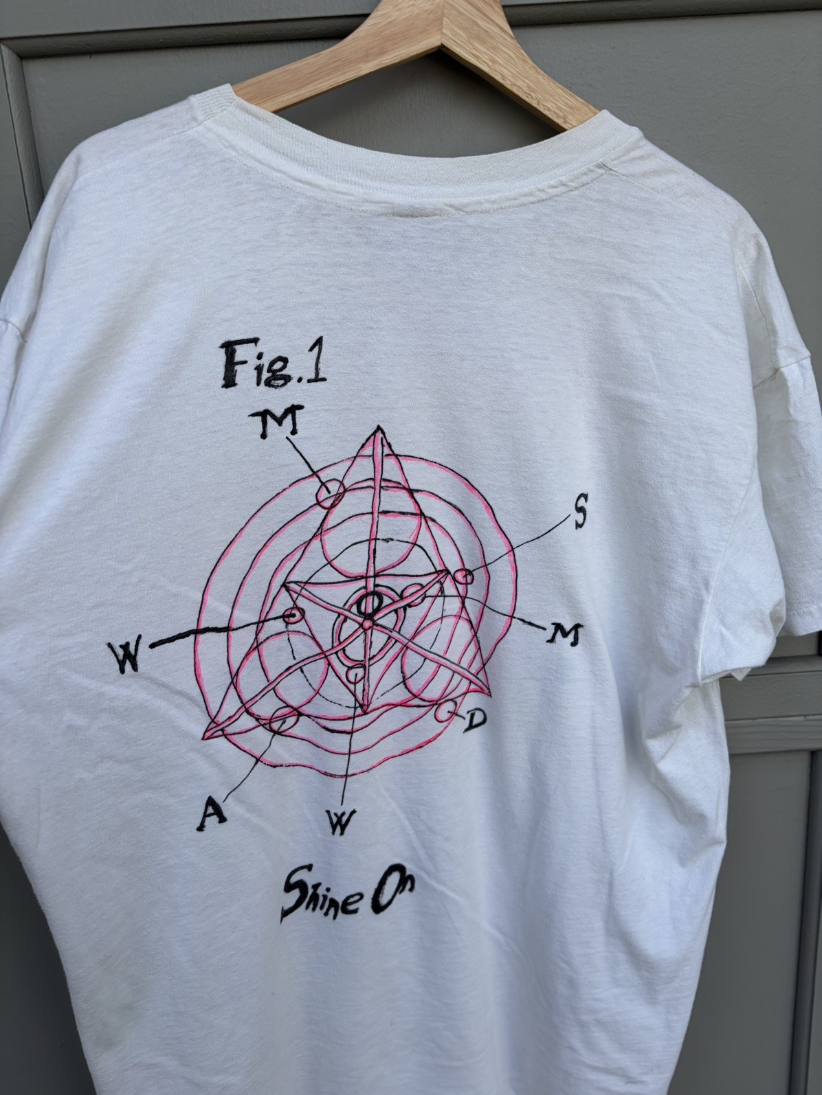 Vintage 80s 90s Syd Barrett T shirt Pink Floyd Piper At the Gates Of Dawn XL